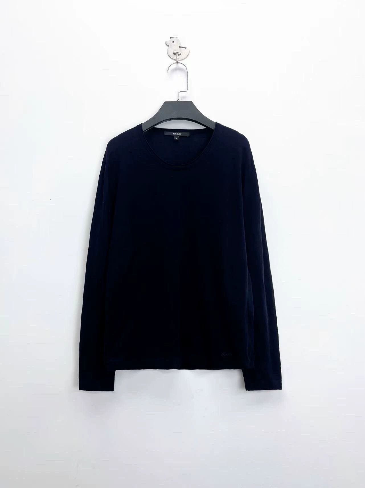 Gucci gucci navy long sleeve knit sweater with logo Size US M / EU 48-50 / 2 - 1 Thumbnail