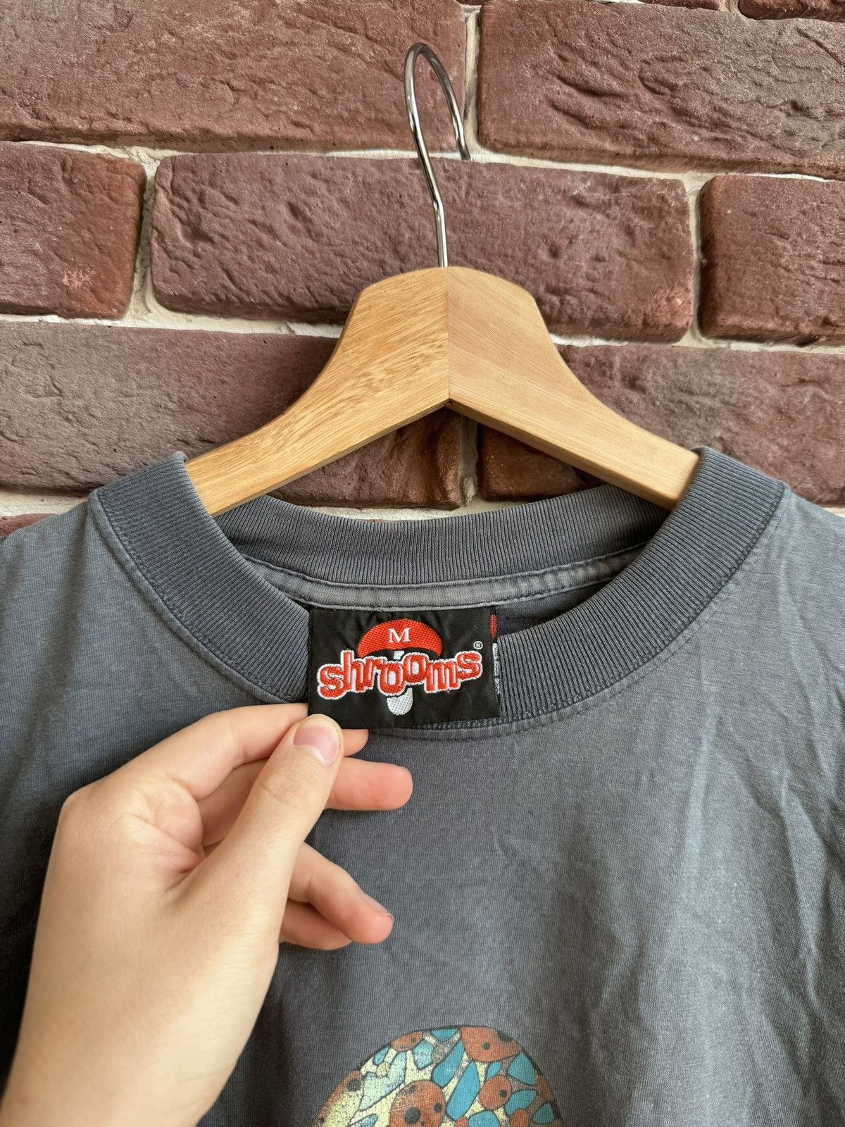 Hook-Ups Vintage Shrooms Skateboard Boxy Baggy Streetwear 90s T-Shirt Size US M / EU 48-50 / 2 - 7 Thumbnail