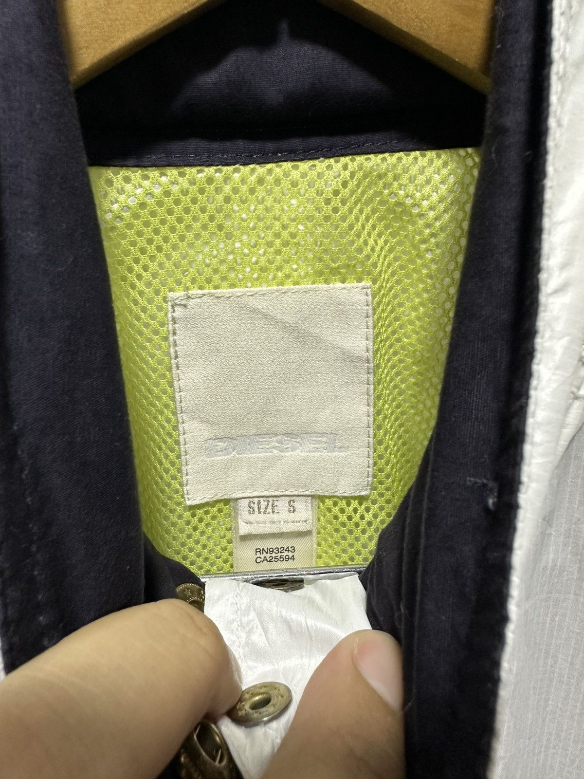 Diesel × Diesel Black Gold Diesel Windbreaker Jacket Design Multi Pocket Design Size US S / EU 44-46 / 1 - 4 Thumbnail