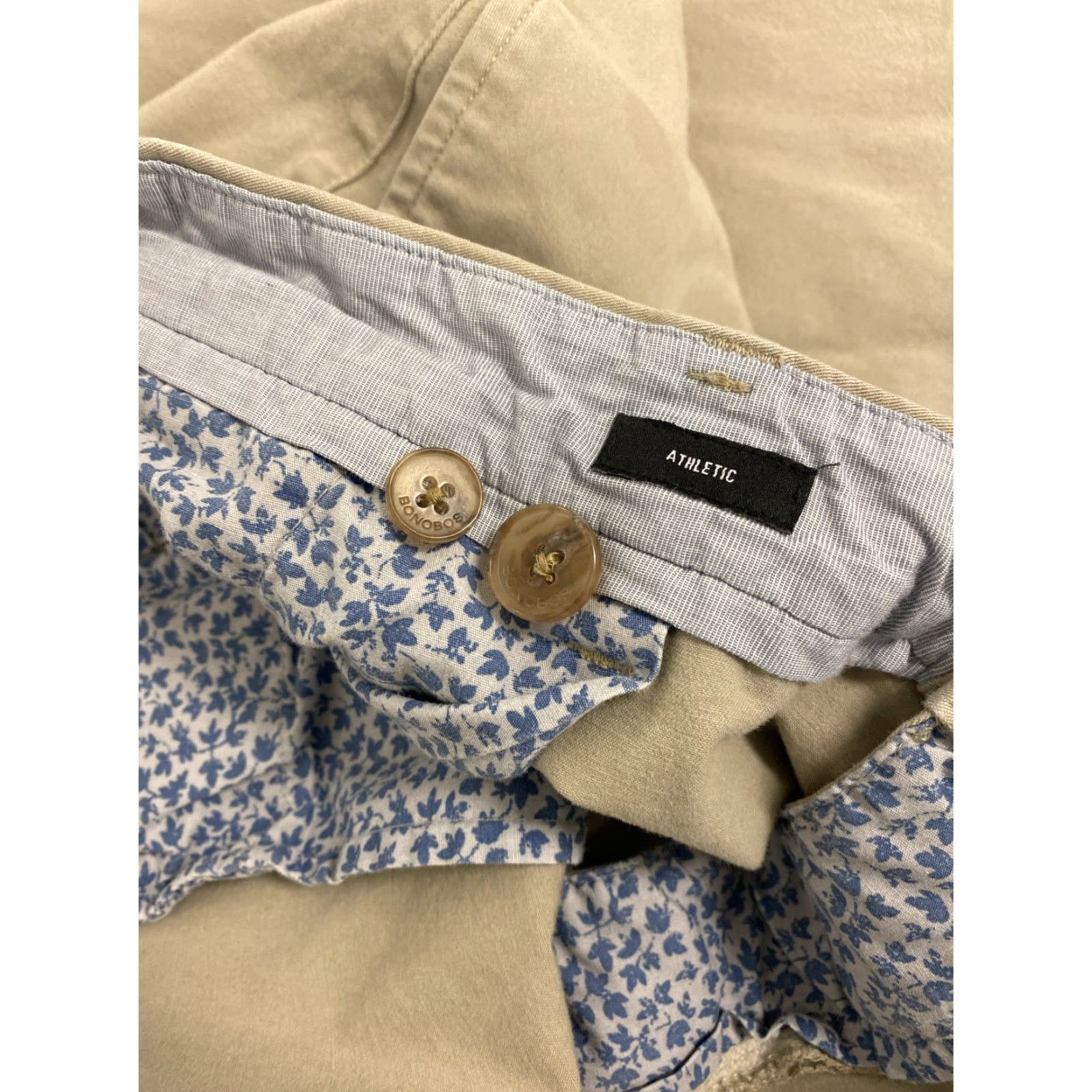 Bonobos BONOBOS Chino Pants Men’s 42x30 Tan Athletic Fit Stretch /164-27 Size US 42 / EU 58 - 7 Thumbnail