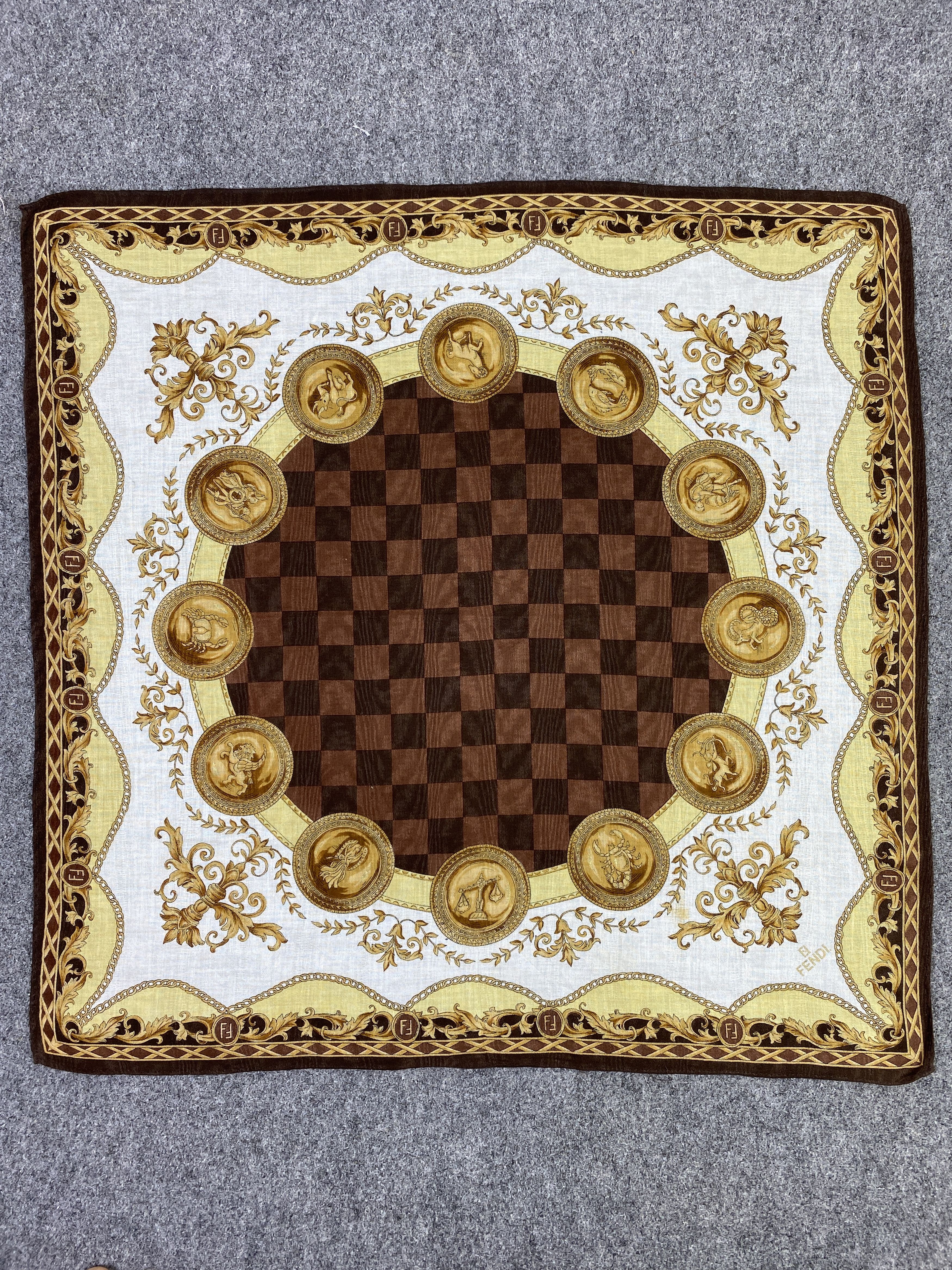 Fendi Vintage Fendi Handkerchief / Neckerchief KT0083 Size ONE SIZE - 4 Thumbnail