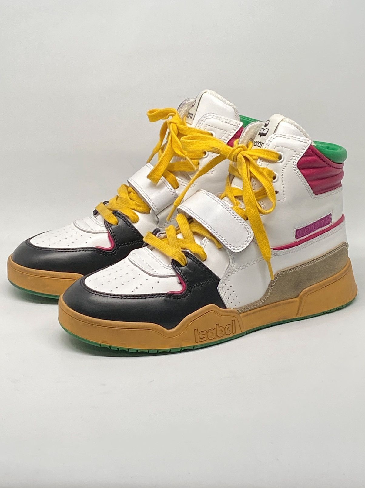 Isabel Marant Isabel Marant Distressed High Top Leather Sneakers size 6.5 Size US 6.5 / IT 36.5 - 7 Thumbnail