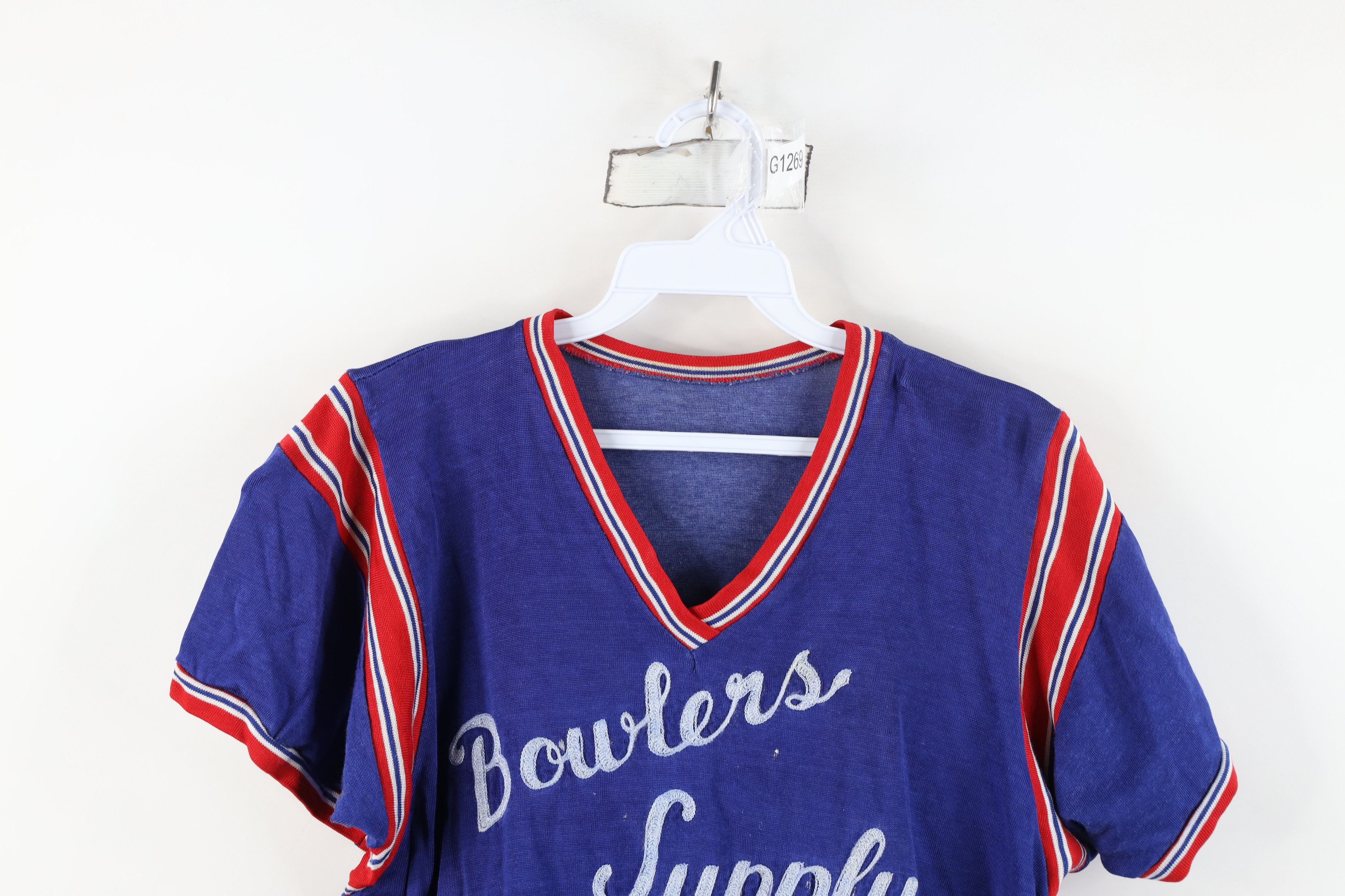 Vintage Vintage 50s Felco Chain Stitch Baseball Jersey Shirt USA Size US L / EU 52-54 / 3 - 2 Thumbnail
