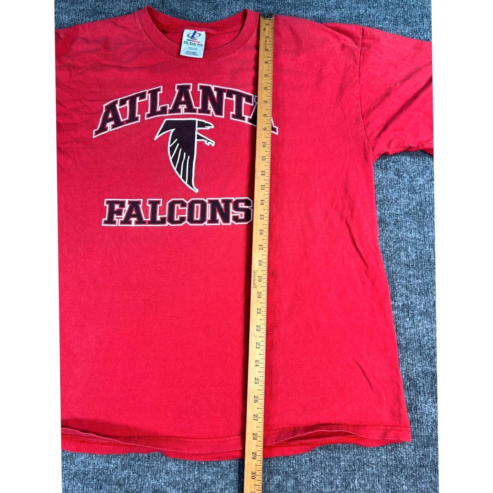Logo Athletic VINTAGE Logo Athletic Atlanta Falcons T-Shirt Mens 2XL Red Graphic Football Tee Size US XXL / EU 58 / 5 - 7 Thumbnail