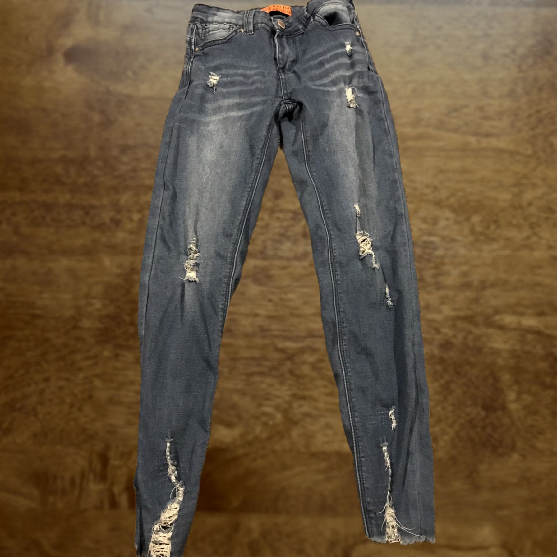 Denime Wax Jeans Skinny Jeans Junior Size 1 Womens Denim 26.5in Inseam Blue Cotton Blend Stretch Slim A50 Womens Size 25" / US 0 / IT 36 - 1 Thumbnail