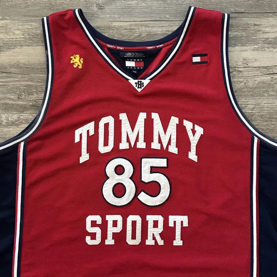 Tommy Hilfiger Vintage Tommy Hilfiger Tommy Sport 85 Basketball Jersey Size US XXL / EU 58 / 5 - 3 Thumbnail