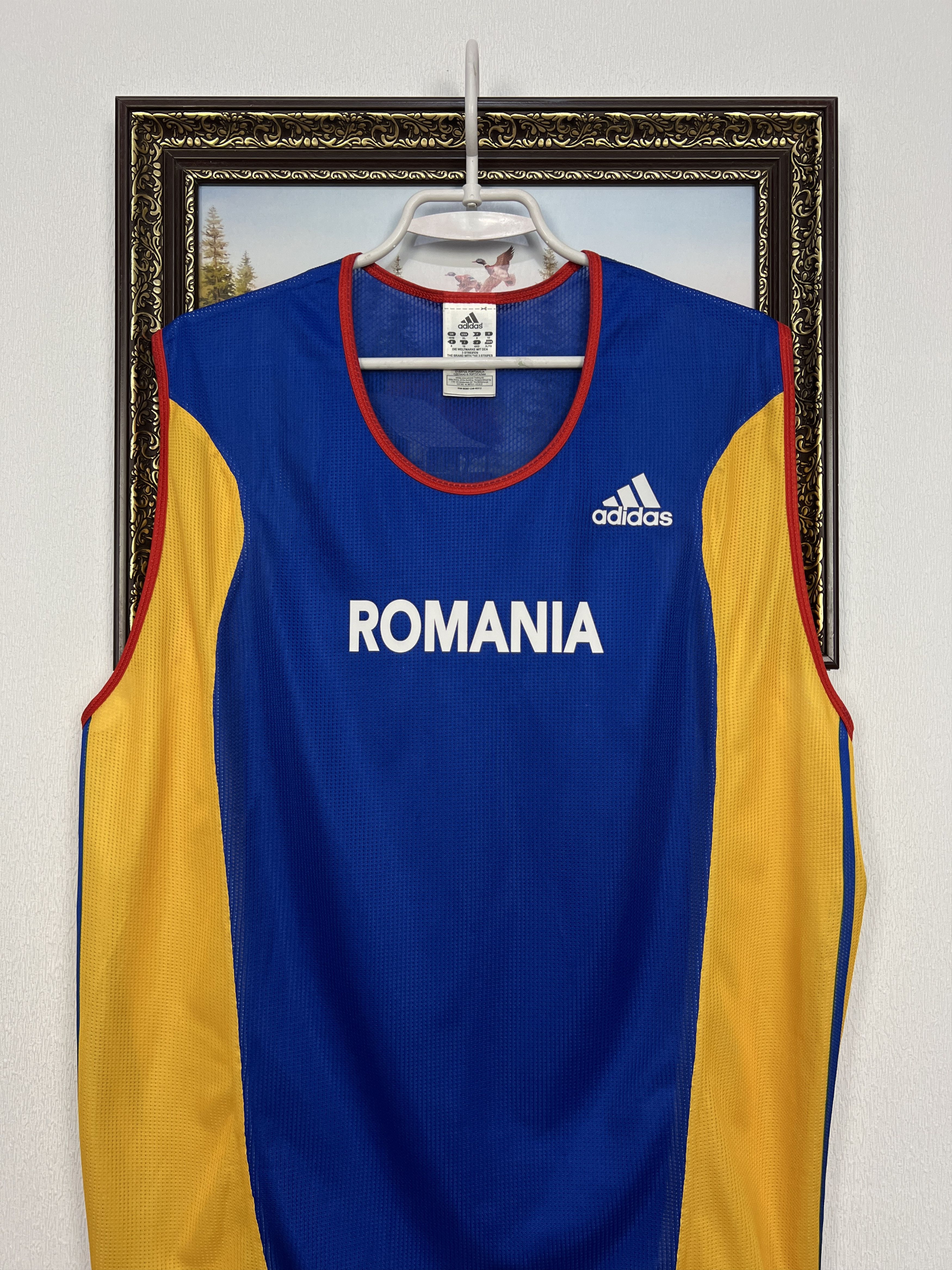 Adidas Vintage Adidas Romania Football Train Vest Soccer Shirt Mens Size US XL / EU 56 / 4 - 2 Thumbnail