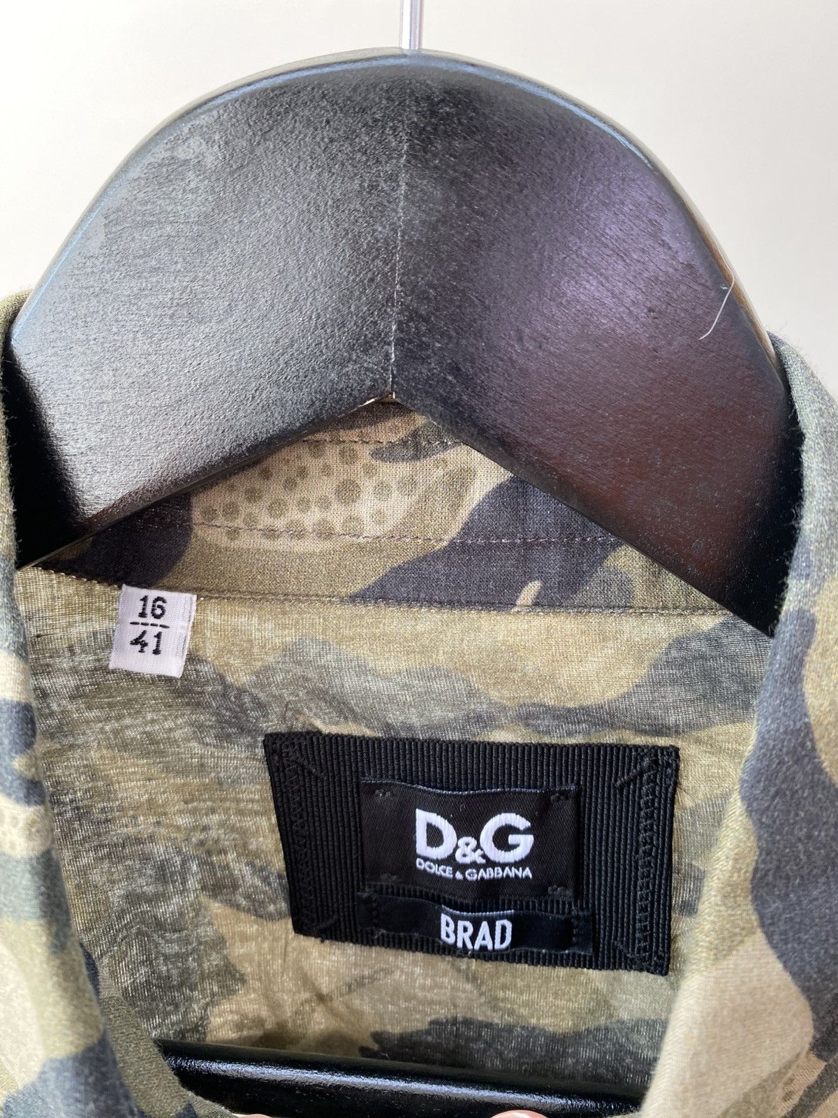 Dolce & Gabbana Vintage Dolce & Gabbana D&G Brad Camouflage Shirt Size US L / EU 52-54 / 3 - 6 Thumbnail