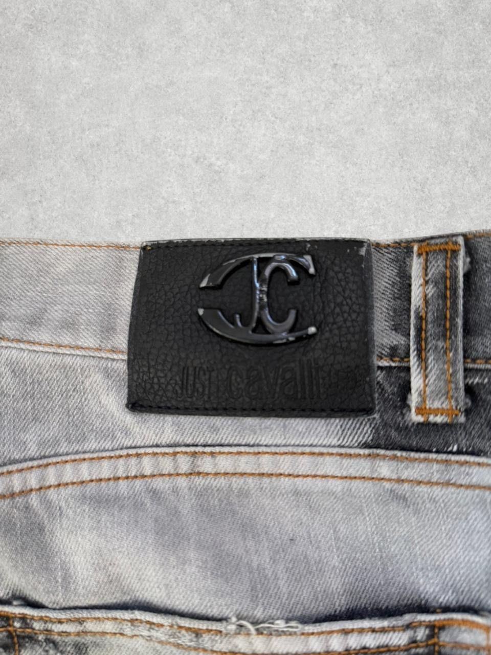 Just Cavalli 2000s Just Cavalli Black And Grey Jeans Size US 33 - 8 Thumbnail