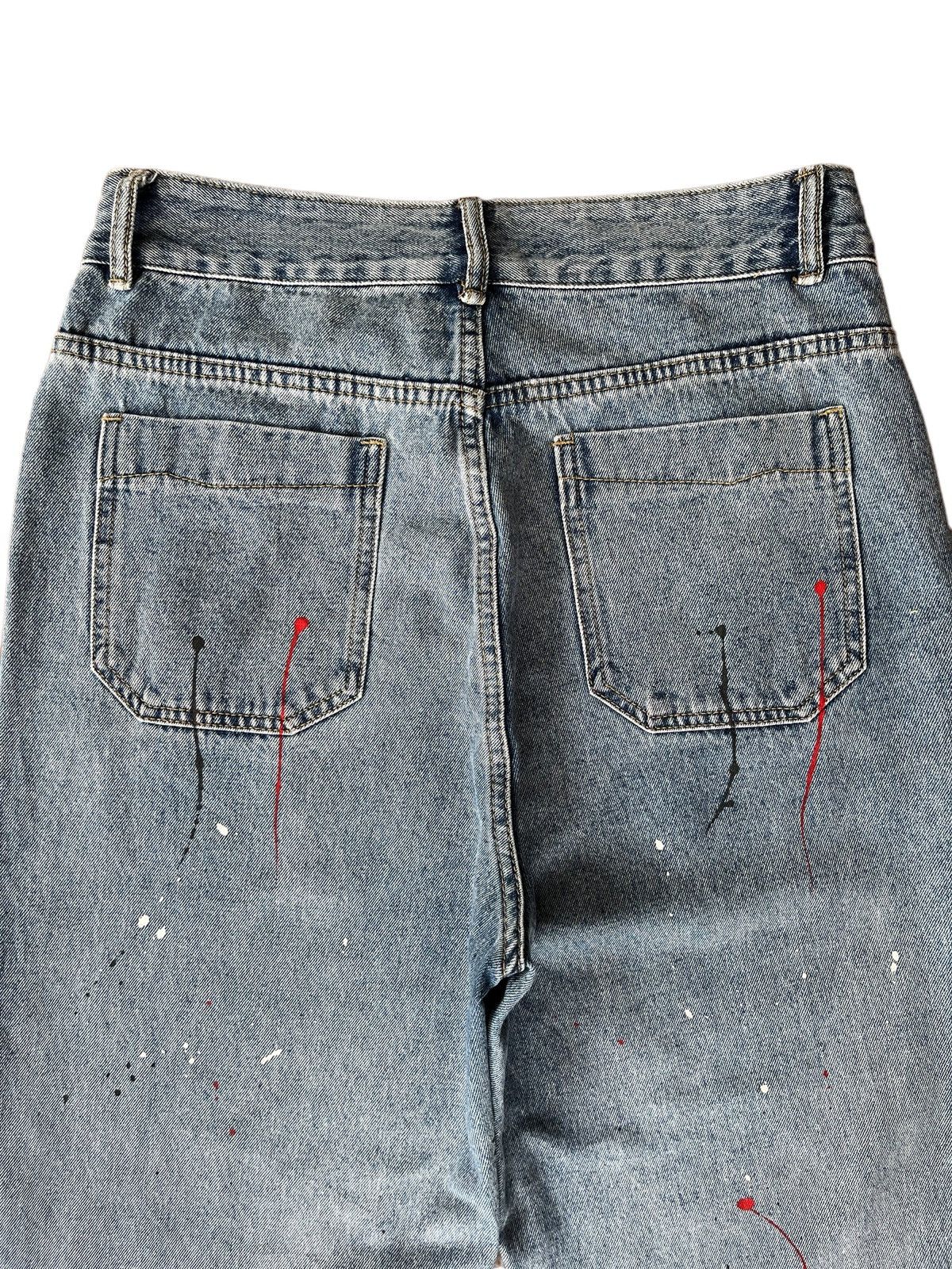 Japanese Brand Vintage Japanese Brand Paint Splatter Distressed Baggy Jeans Size US 30 / EU 46 - 4 Thumbnail