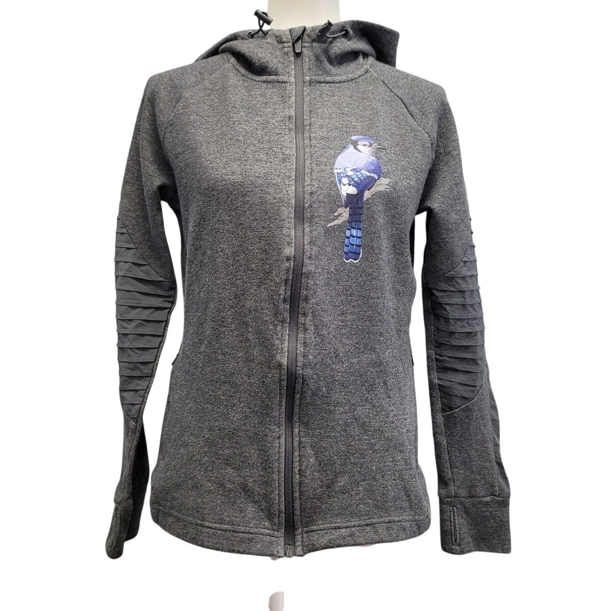 Avia Hand Printed Womens Medium Bird Long Sleeve Hoodie Jacket Size M / US 6-8 / IT 42-44 - 1 Thumbnail