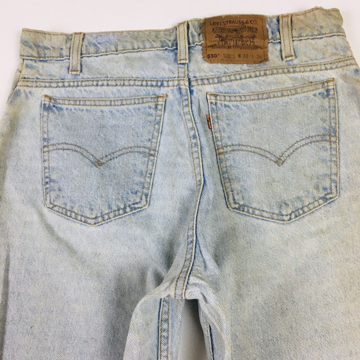 Levi's Vintage 90s Levi’s 550 Orange Tab Relaxed Fit Tapered Leg Size US 32 / EU 48 - 9 Thumbnail