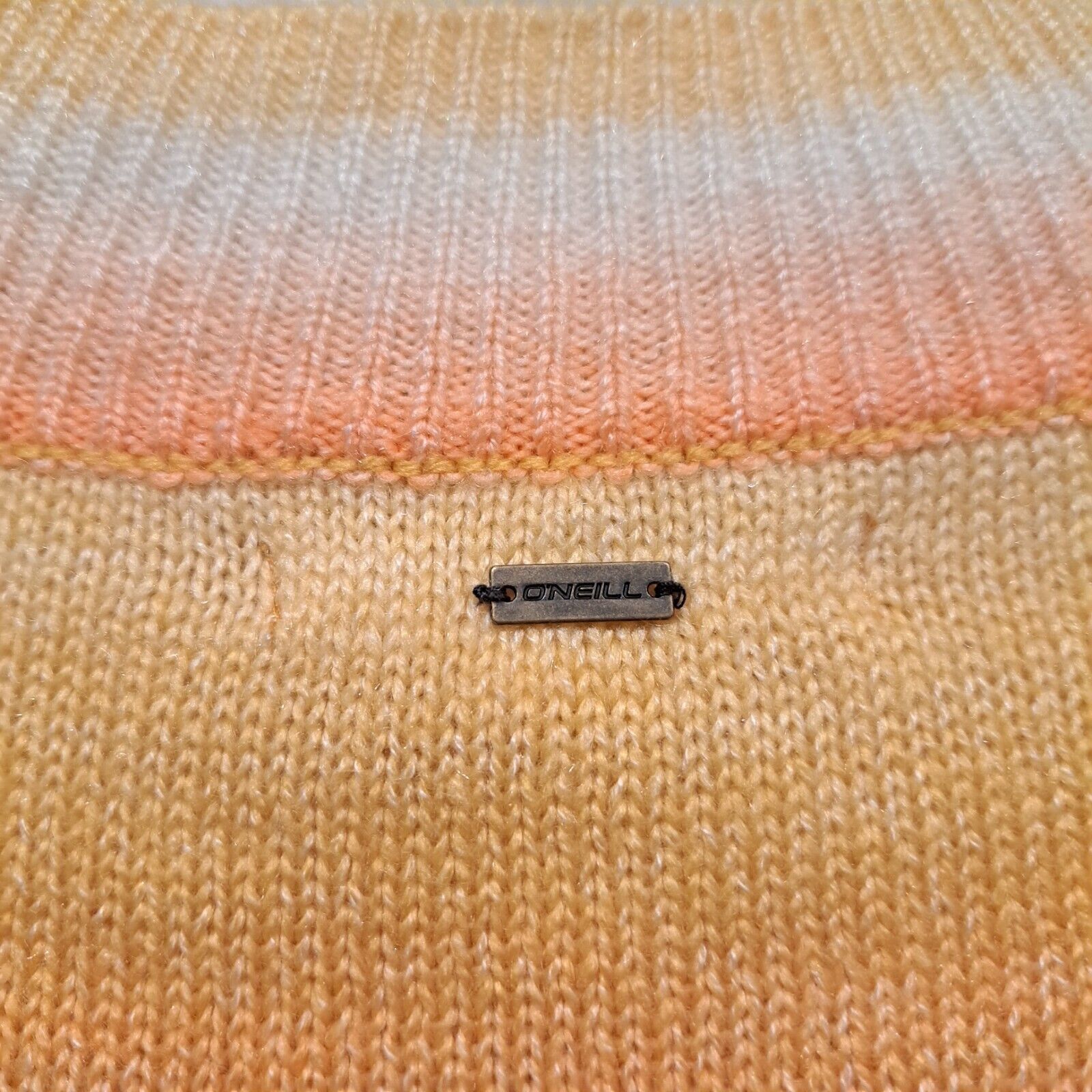 Other O'Neill Knitted Sweater Striped Orange Yellow Size S NWT Size US S / EU 44-46 / 1 - 7 Thumbnail