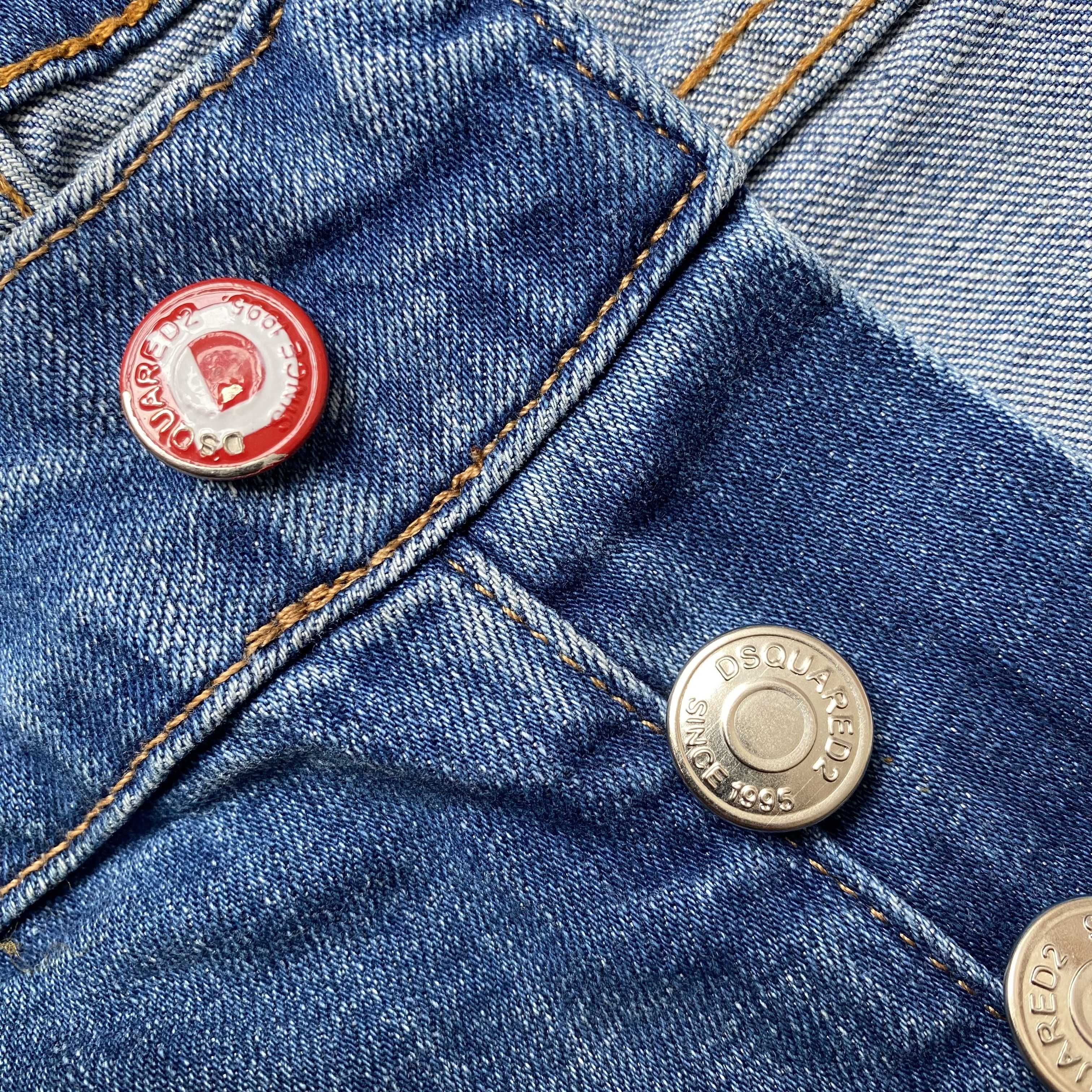 Dsquared2 👖 Dsquared2 Jeans Distressed Paint Slim Fit pants denim Size US 34 / EU 50 - 10 Thumbnail