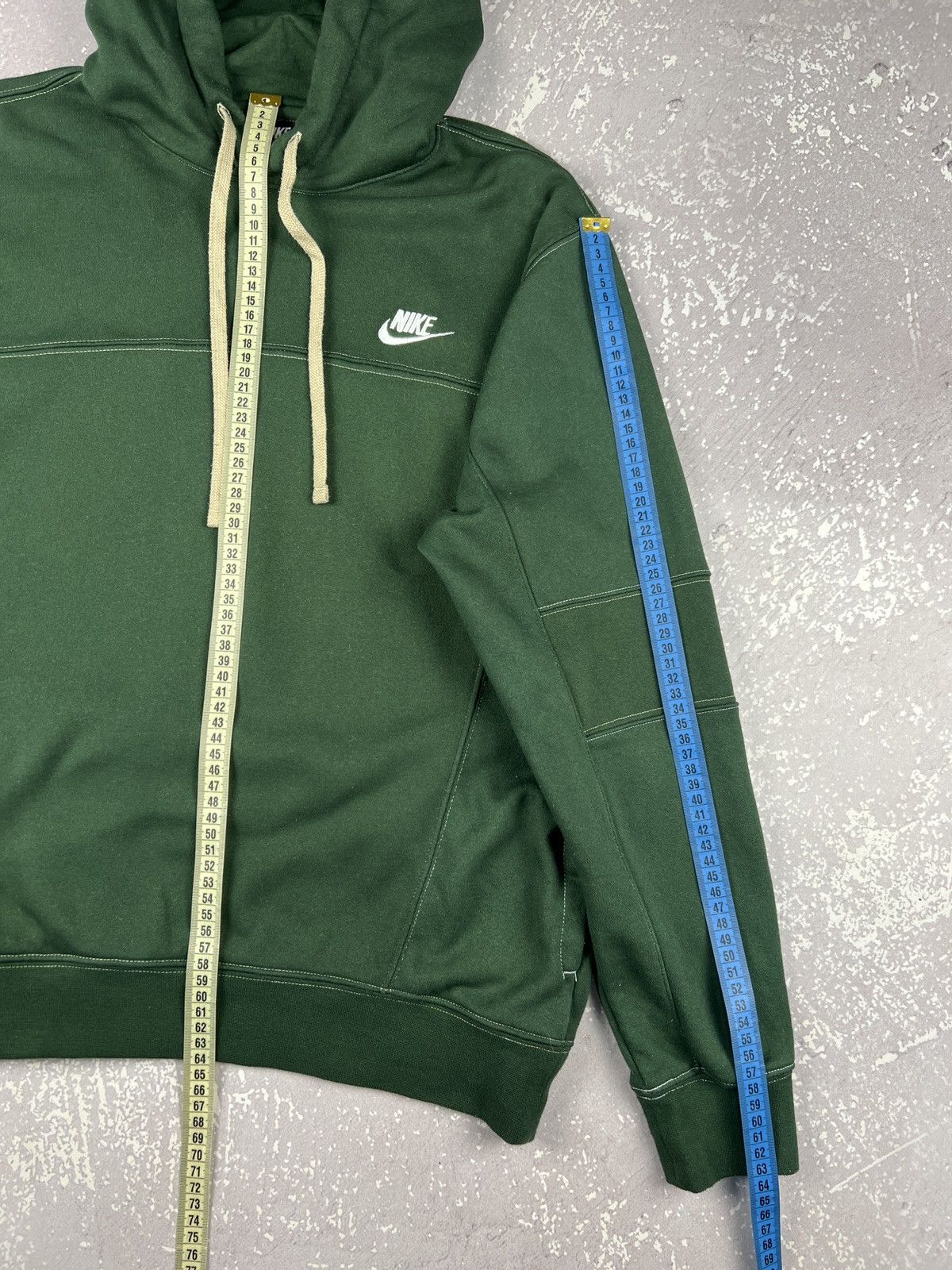 Nike Vintage Y2K Nike Swoosh Two Pockets Hoodie Mens M Green Size US M / EU 48-50 / 2 - 7 Thumbnail
