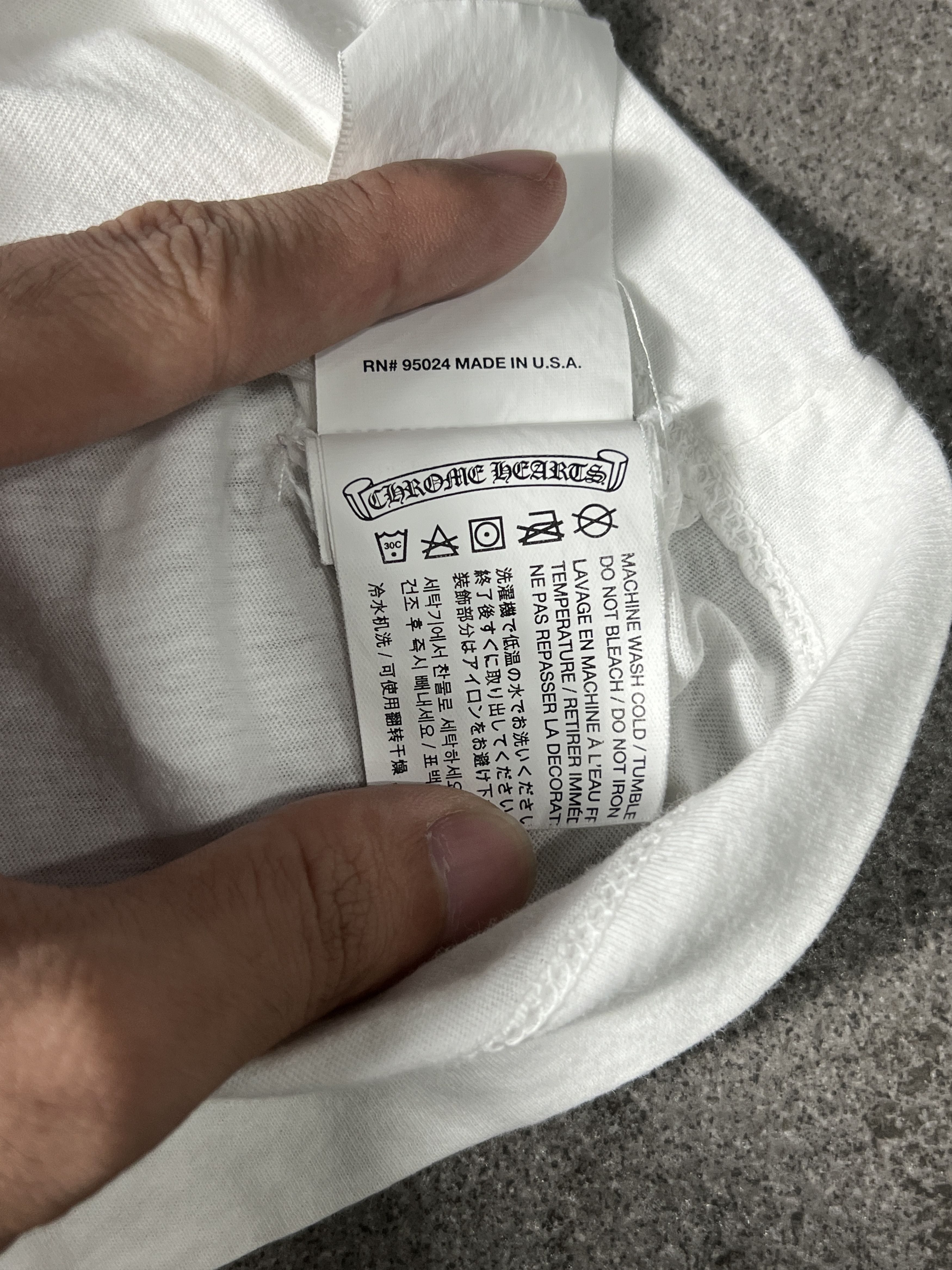 Chrome Hearts Chrome Hearts Small Logo Tee White Medium USA Size US M / EU 48-50 / 2 - 5 Thumbnail