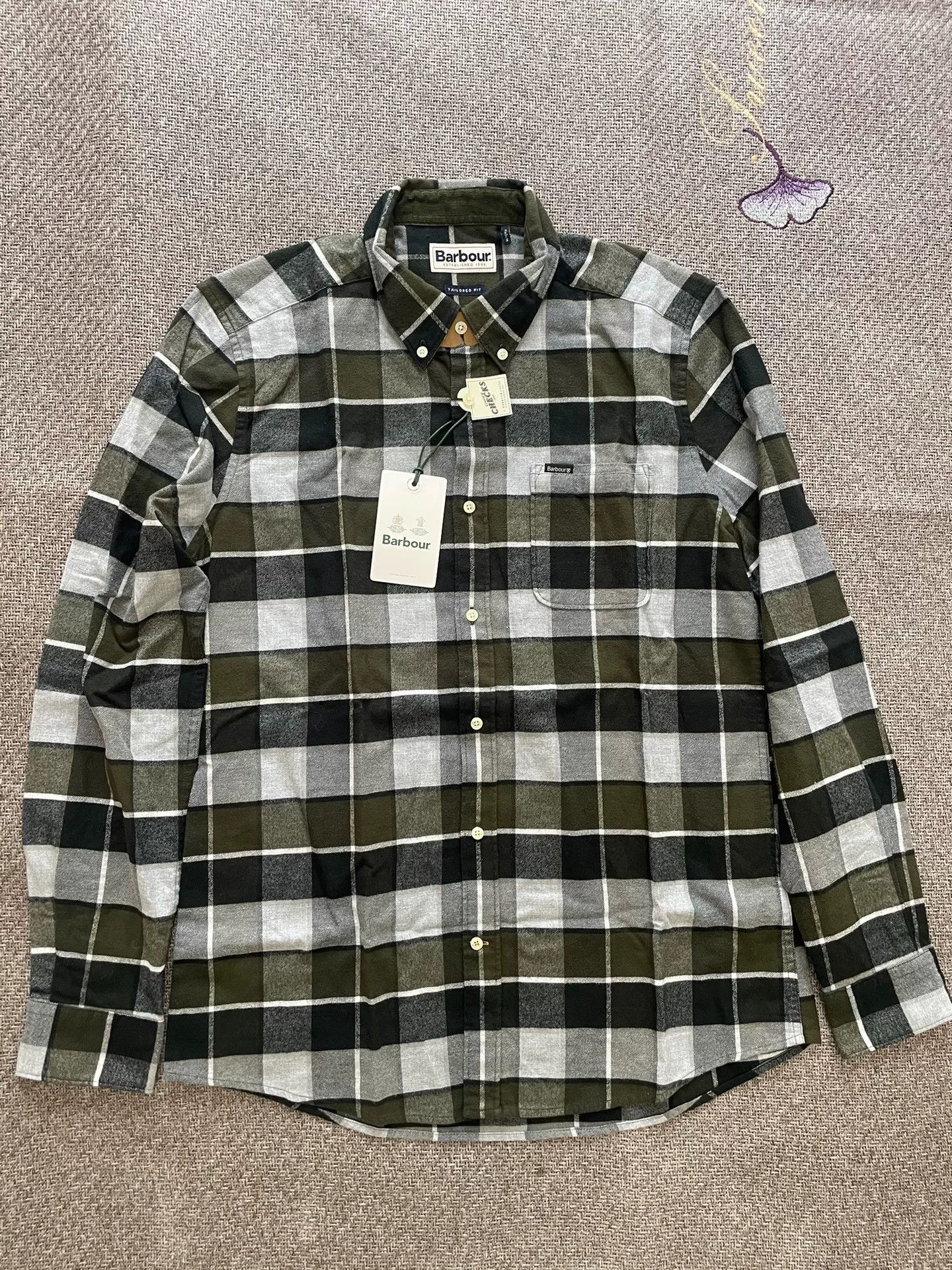 Barbour Barbour Men's Long Sleeve Check Shirt Size US M / EU 48-50 / 2 - 1 Thumbnail