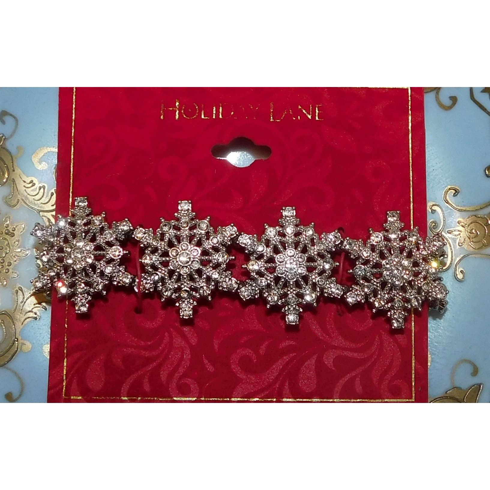 Other Holiday Lane Rhinestone Snowflake Bracelet Size ONE SIZE - 2 Thumbnail