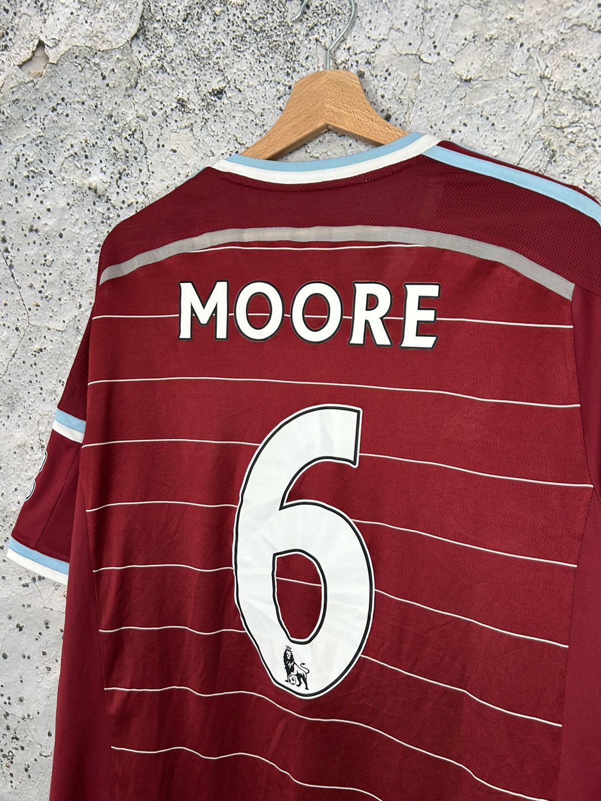 Adidas Vintage Adidas West Ham United Moore Soccer Jersey Football Size US XXL / EU 58 / 5 - 5 Thumbnail