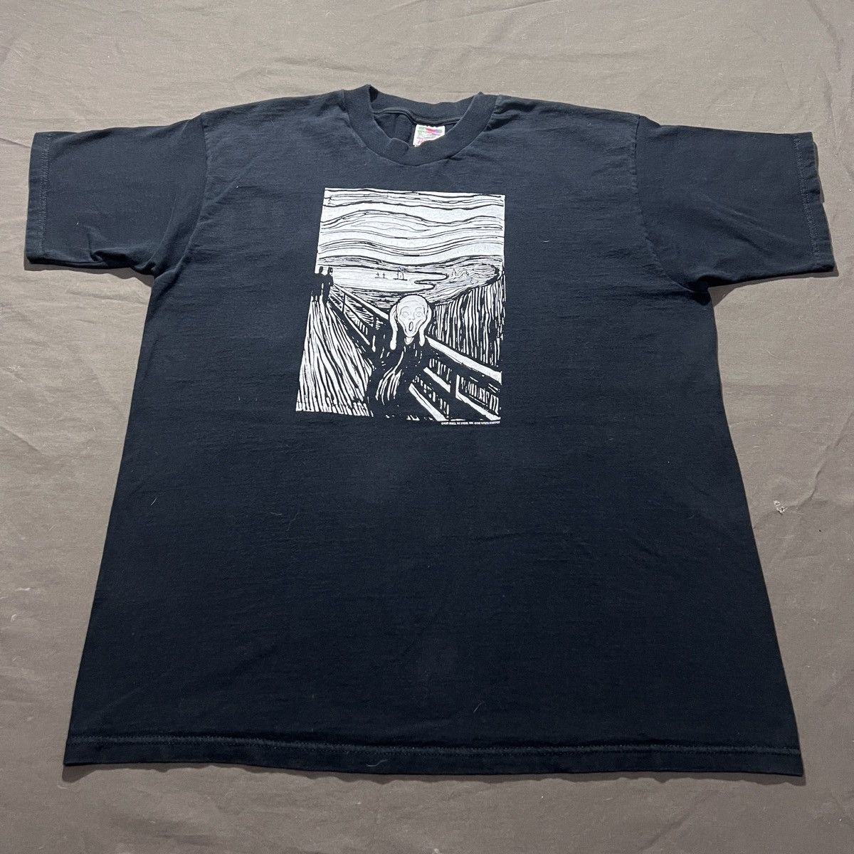 Vintage Vintage 90s THE SCREAM By EDVARD MUNCH Art Tee XL Graphic Size US XL / EU 56 / 4 - 2 Thumbnail