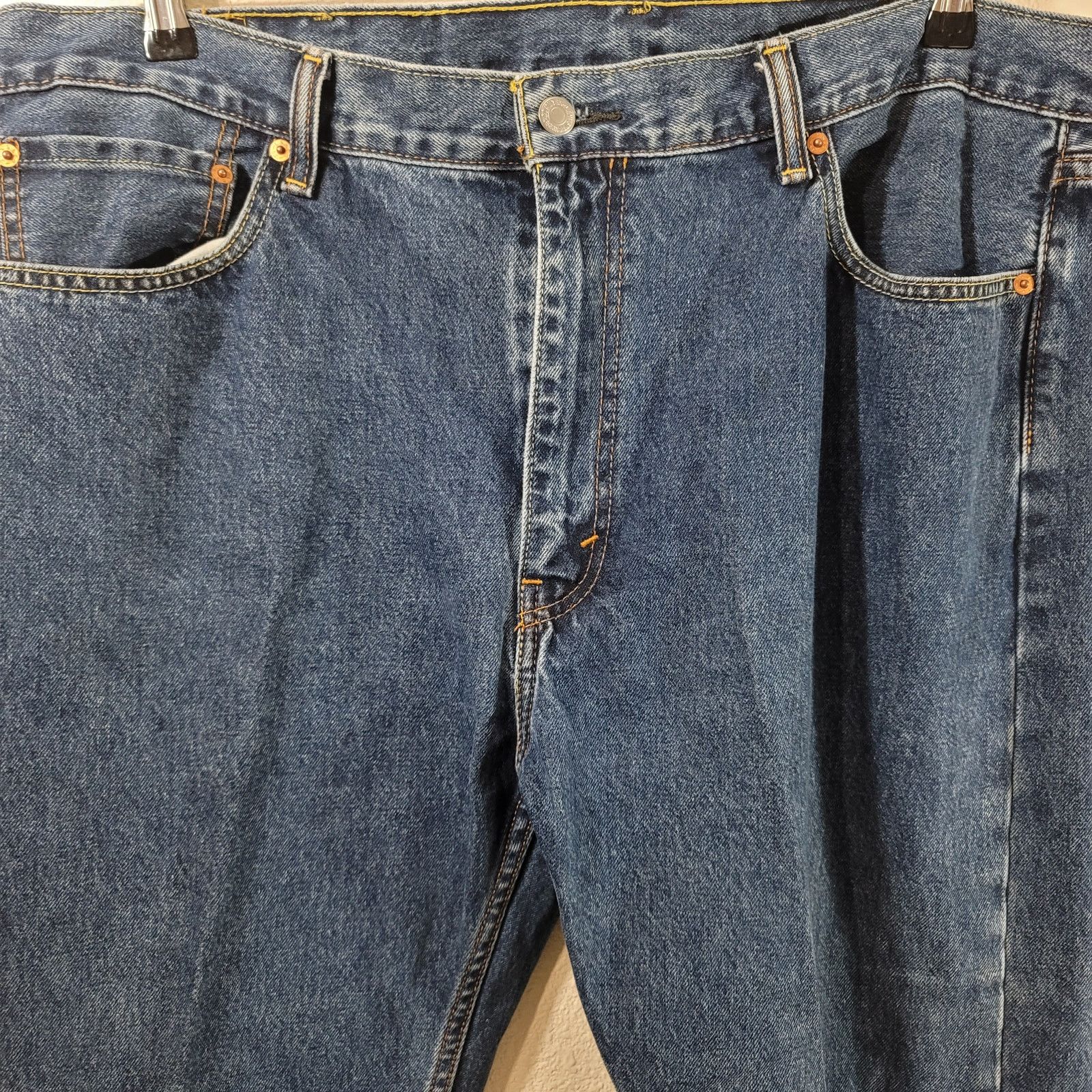 Levi's Levi's 505 Blue Denim Jeans Size 42 Flat Front Size US 42 / EU 58 - 5 Thumbnail