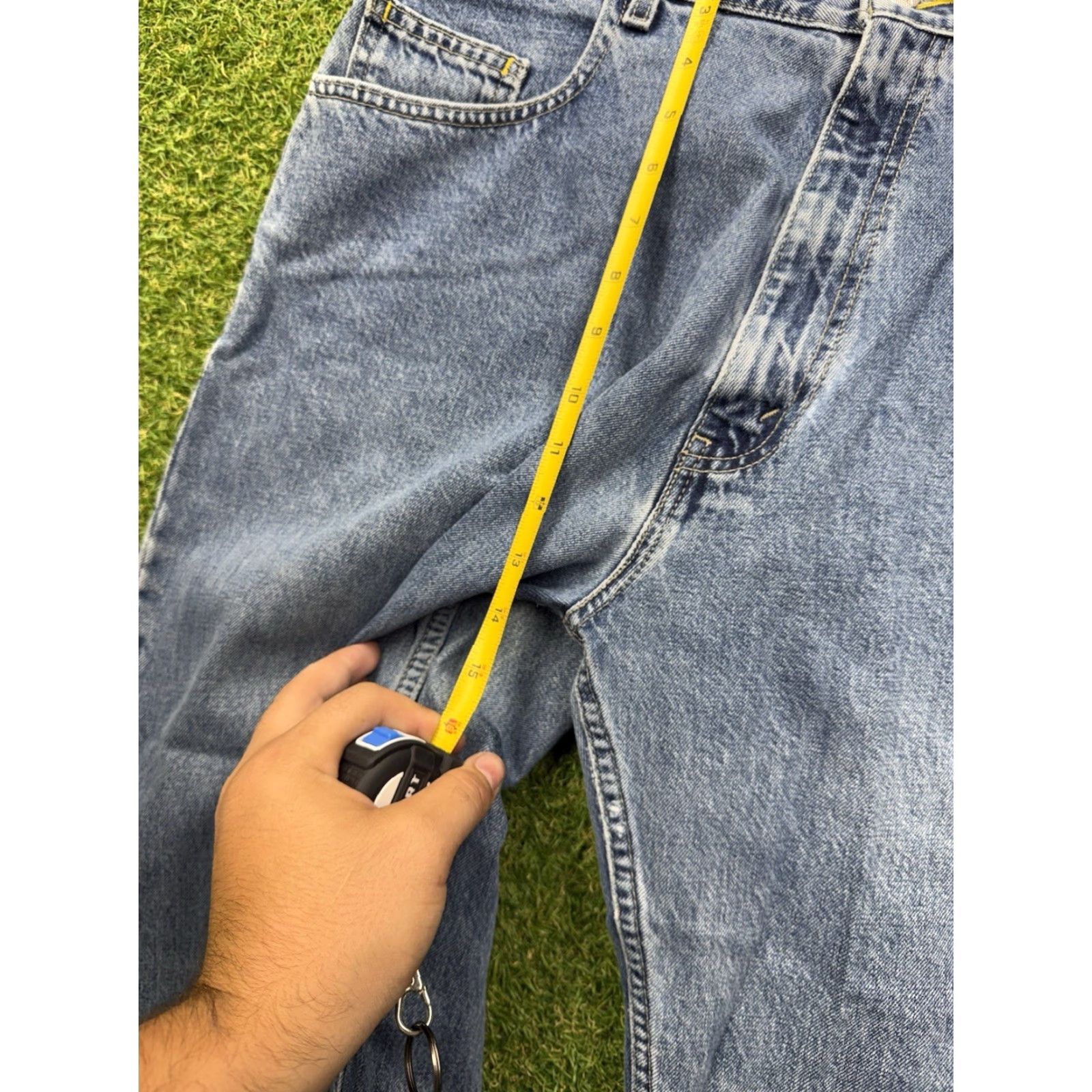 Vintage VINTAGE Levi's SilverTab Jeans Mens 34x33 Oversized Fit Light Wash Baggy Y2K Levi's Silvertab Size US 34 / EU 50 - 7 Thumbnail