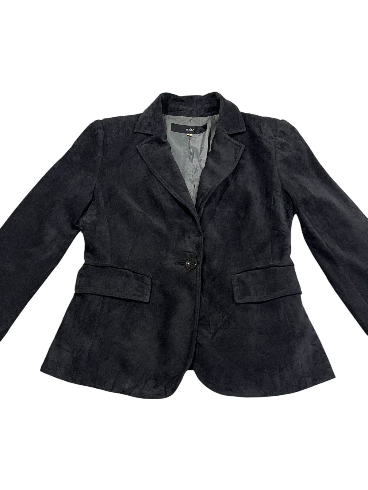 Beauty Beast INED By Yohji Yamamoto Velvet Button Up Blazer Size XS / US 0-2 / IT 36-38 - 1 Thumbnail