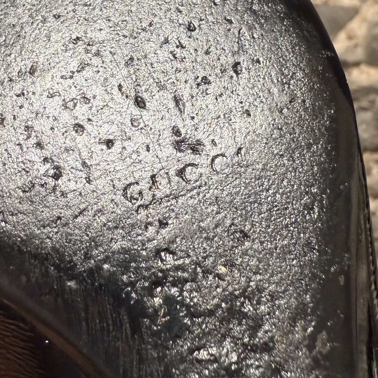 Gucci Gucci Black Patent GG Wedge Pumps Size US 7.5 / IT 37.5 - 9 Thumbnail