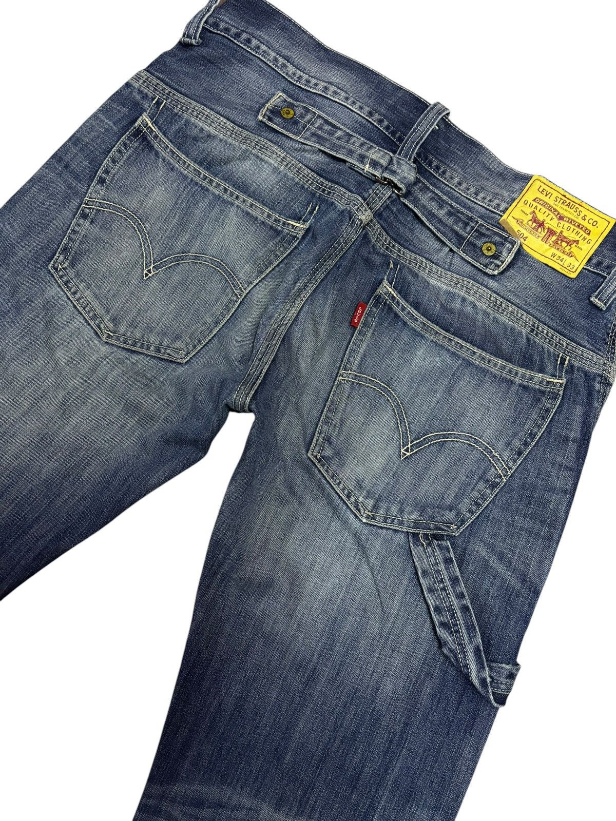 Levi's × Levi's Vintage Clothing Vintage Levi’s 504 Buckle Carpenter Jeans Size US 34 / EU 50 - 5 Thumbnail