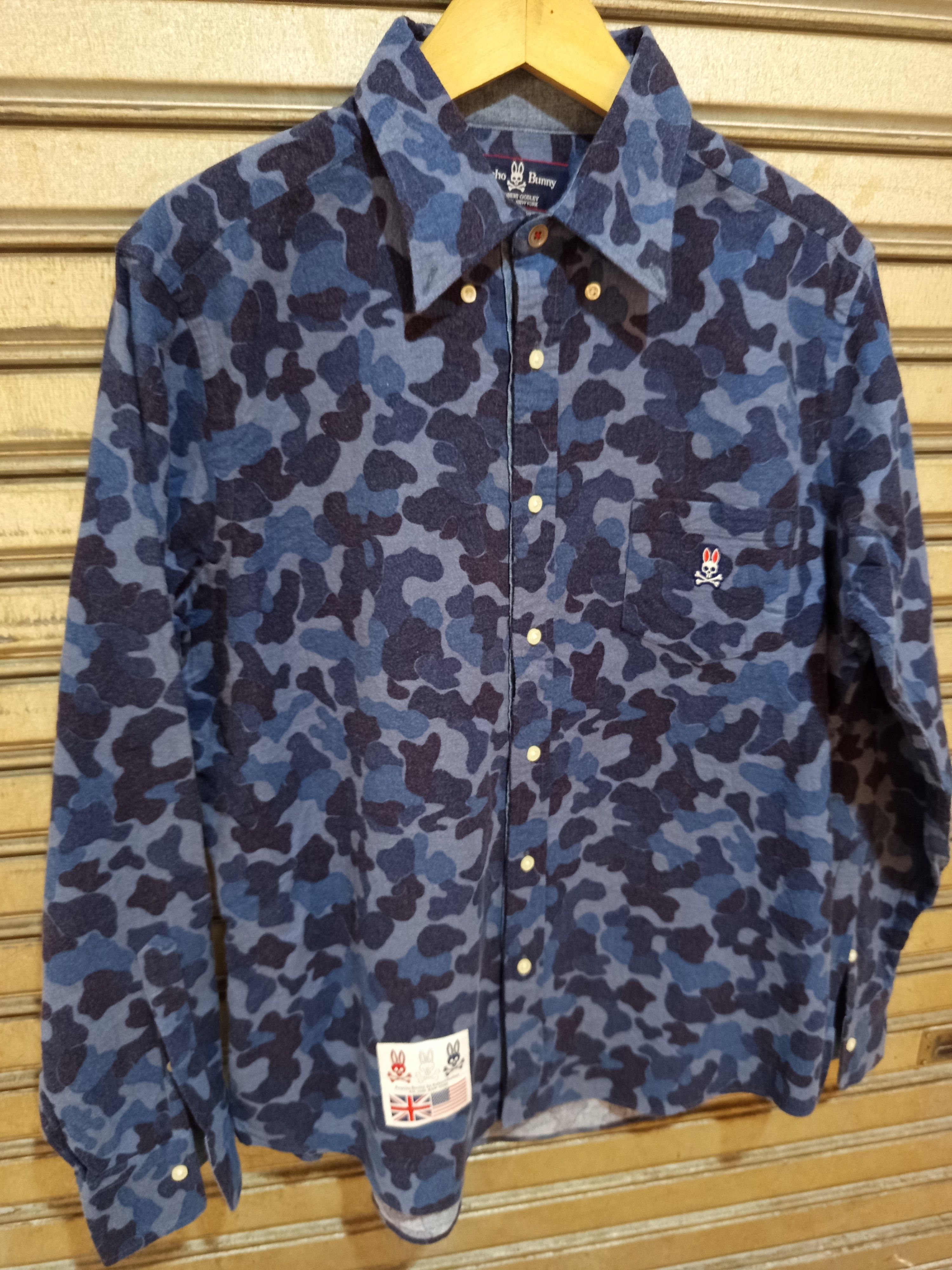 Psycho Bunny Psycho Bunny Camouflage Button Down Shirt Robert Godley Size US XL / EU 56 / 4 - 3 Thumbnail
