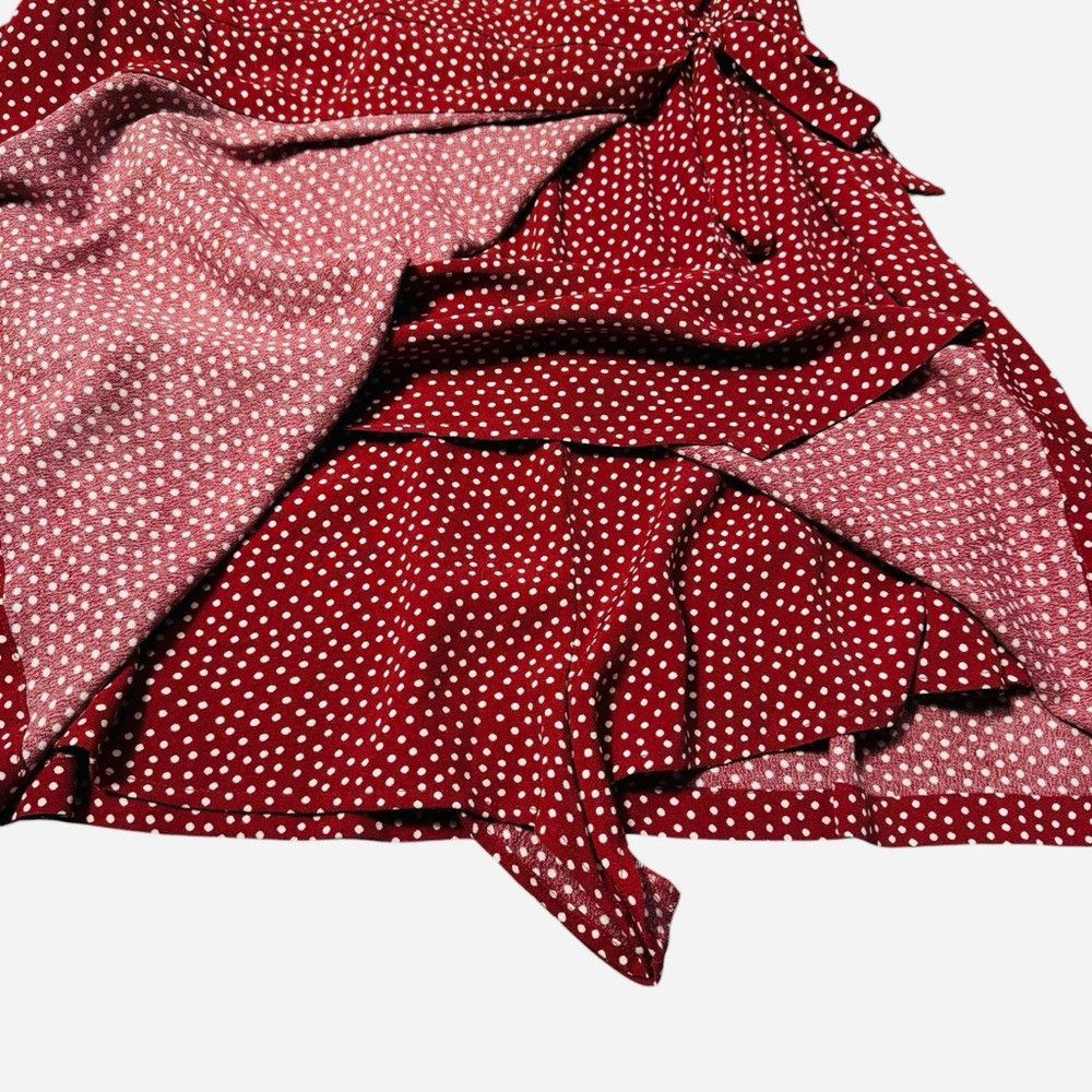 Loft NWT New LOFT Red Polka Dot Wrap Romper Dress Size 18 Size 40" / US 18 - 5 Thumbnail