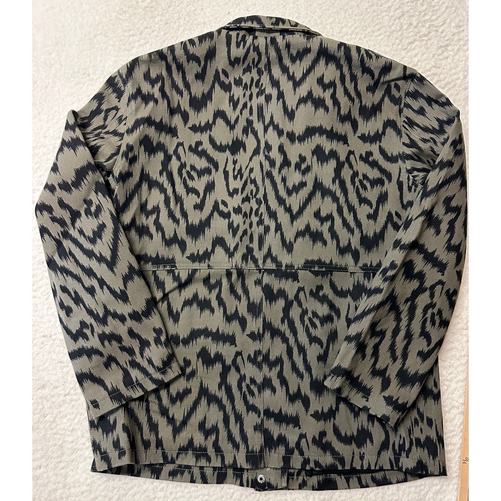Other Avec Les Filles Cotton Cargo Jacket Medium Olive Zebra Size M / US 6-8 / IT 42-44 - 7 Thumbnail