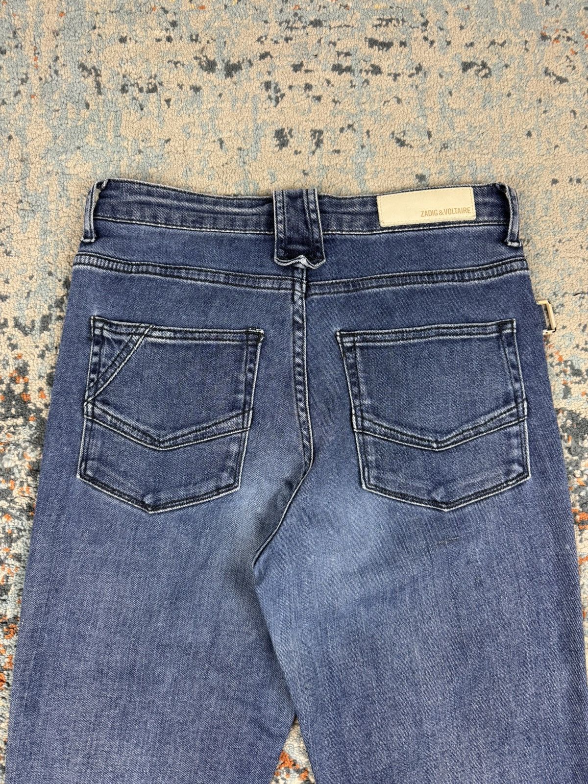 Zadig & Voltaire Vintage Y2K Zadig & Volaire flared denim slim fit hedi style Size US 27 - 8 Thumbnail