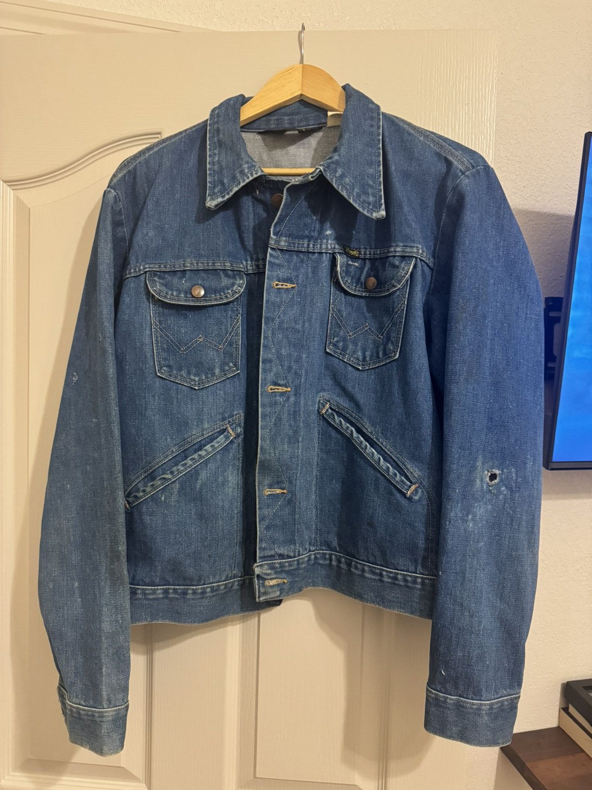 Vintage Wrangler denim jacket Size US M / EU 48-50 / 2 - 1 Thumbnail