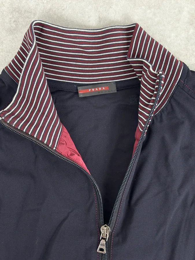Prada 2000s Prada Navy & Bordeaux Windbreaker Zip-up Jacket Size US M / EU 48-50 / 2 - 8 Thumbnail