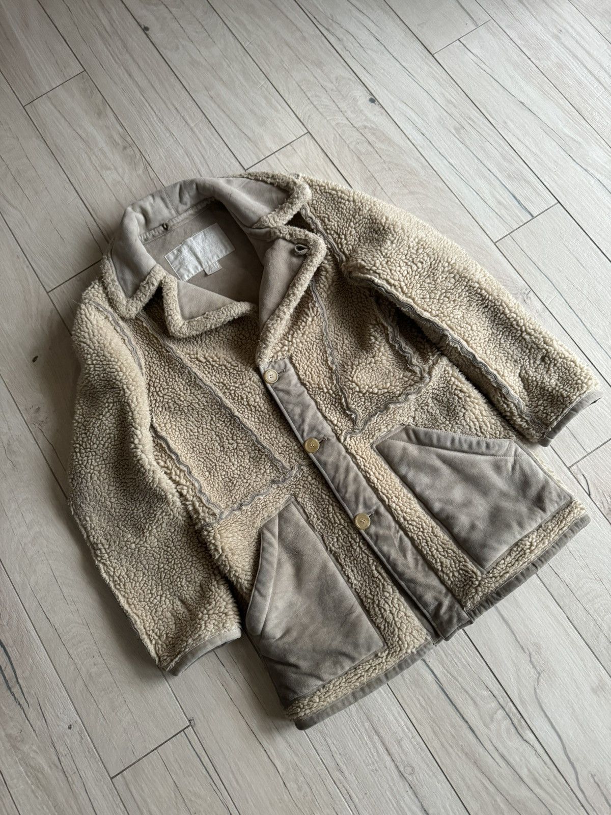 Maison Margiela Maison Margiela X H&M Ship Suit Pattern Cream Coat. Size US M / EU 48-50 / 2 - 6 Thumbnail