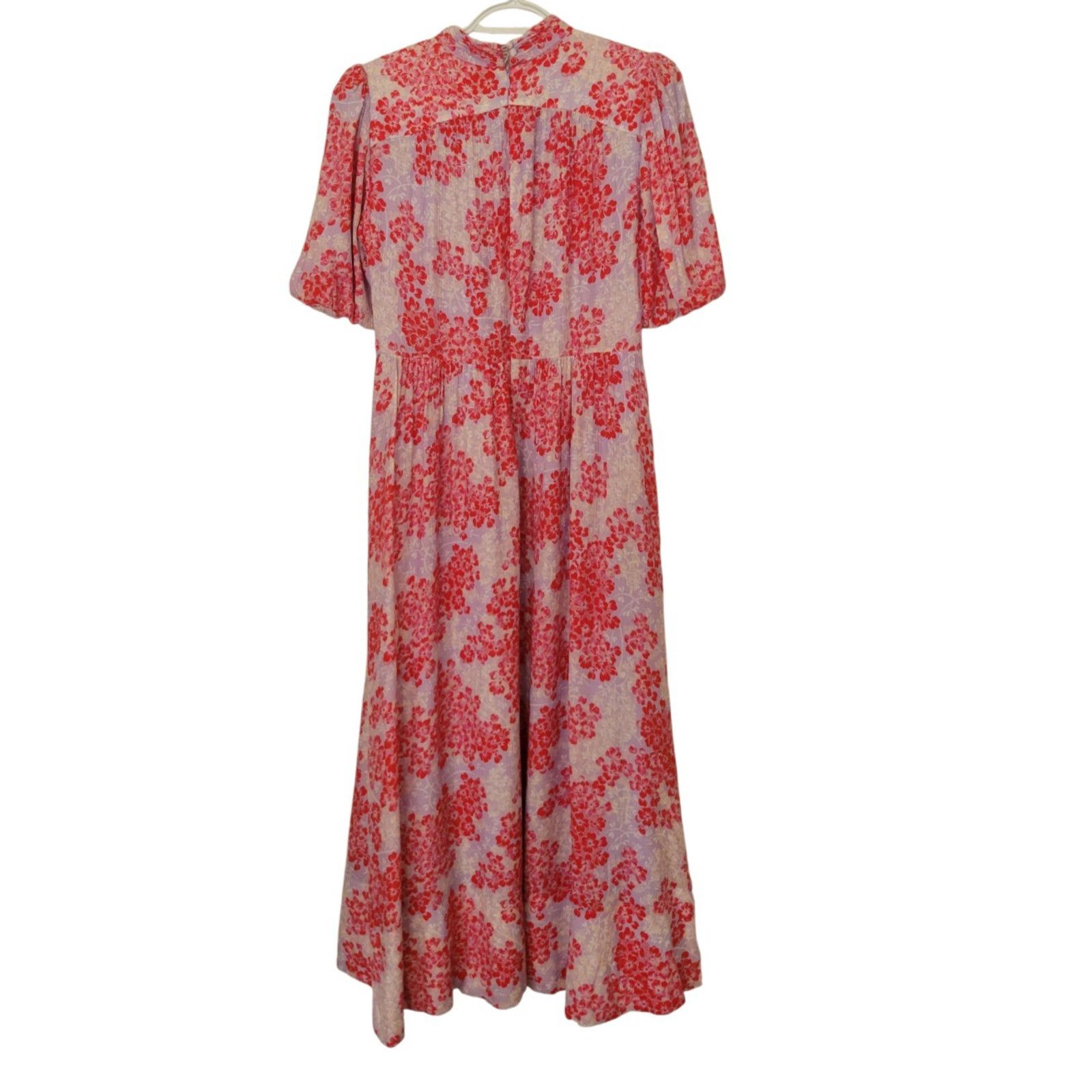 ME+EM ME+EM Layered Violets Women Midi Dress With Pockets Size 6 Size M / US 6-8 / IT 42-44 - 3 Thumbnail