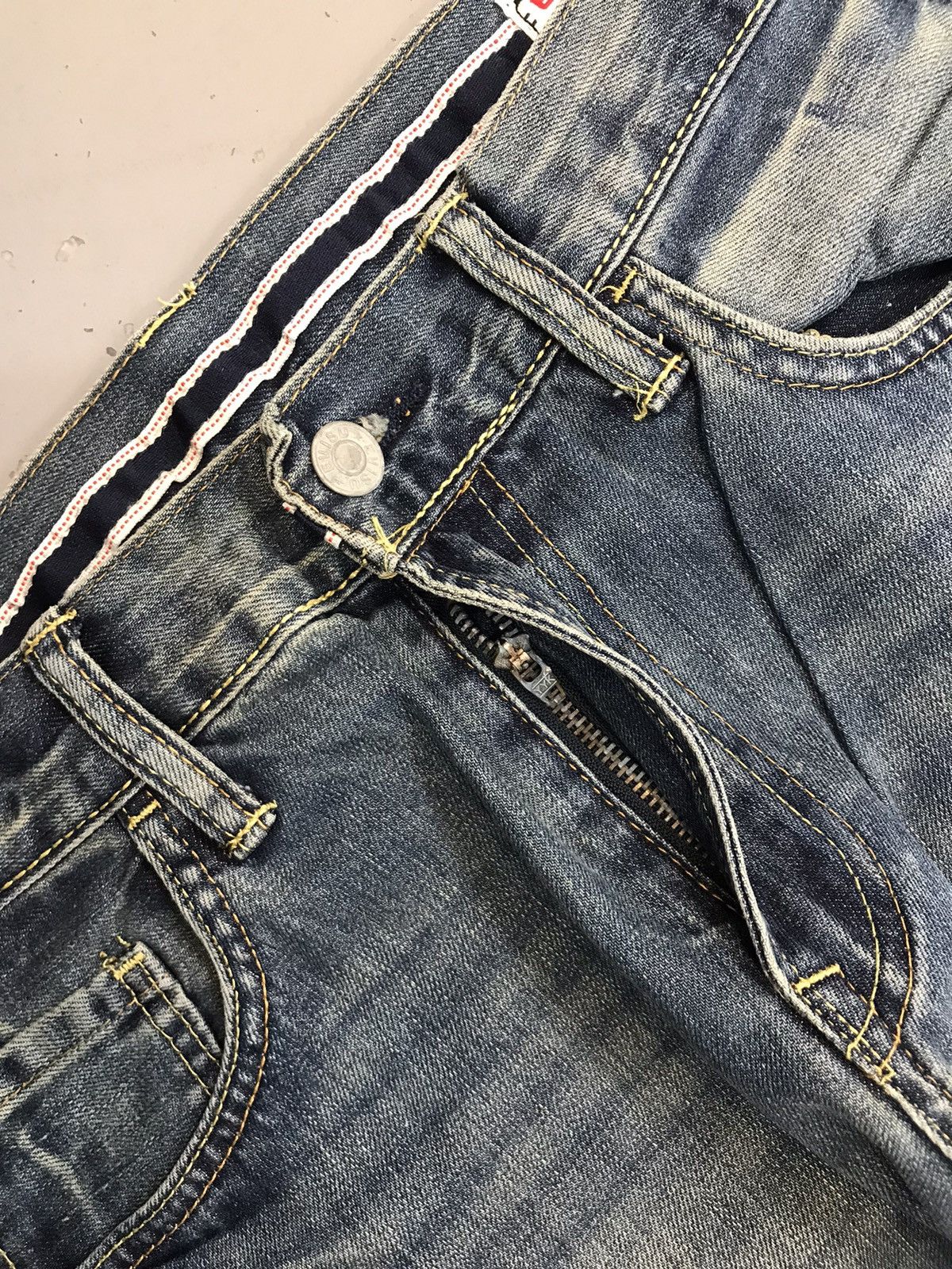 Japanese Brand × Vintage Vintage Evisu inspired crazy diecock denim Size US 30 / EU 46 - 6 Thumbnail