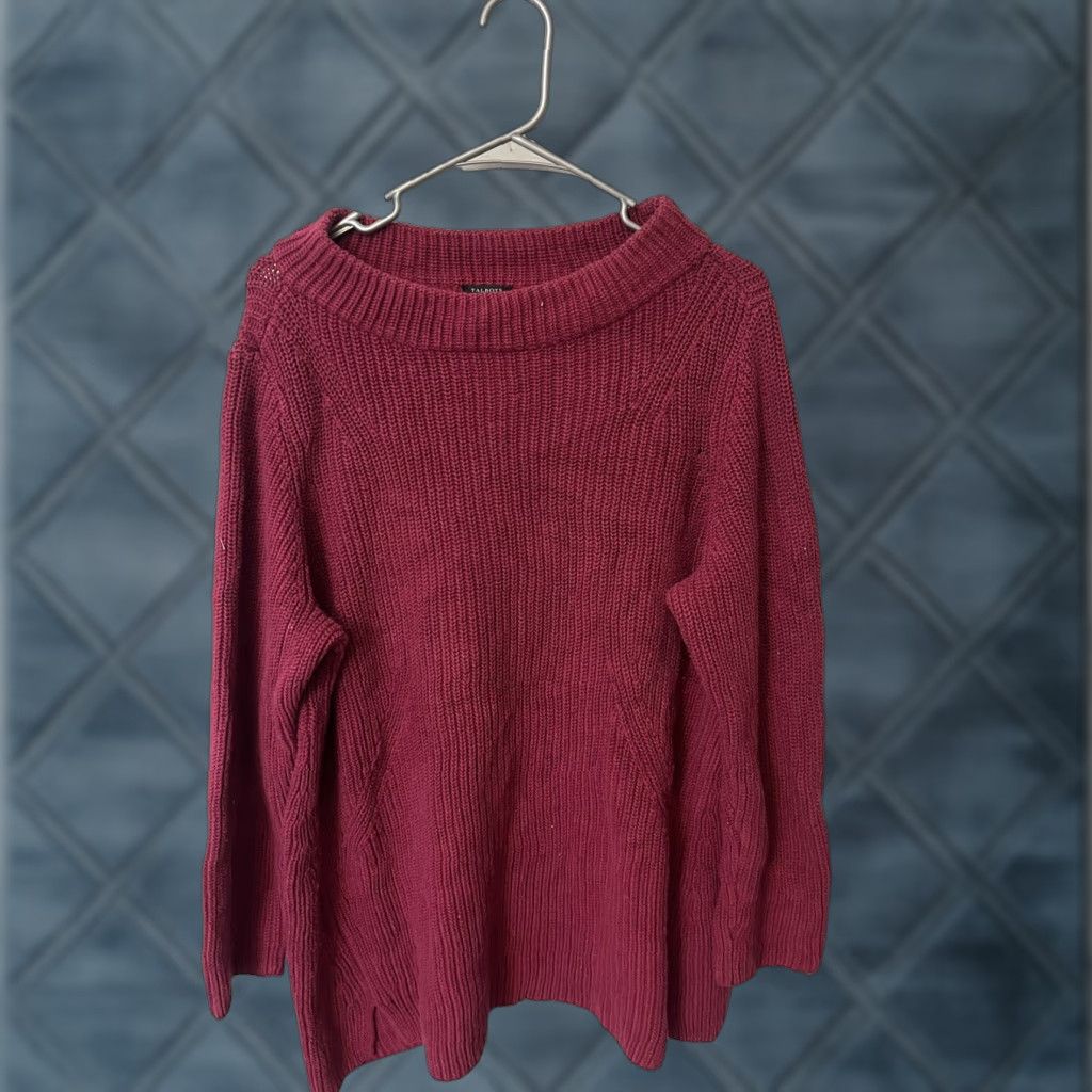 Talbots Talbots Sweater Women 1X Purple Pullover Knit Cotton Blend Casual Womens Size XL / US 12-14 / IT 48-50 - 1 Thumbnail