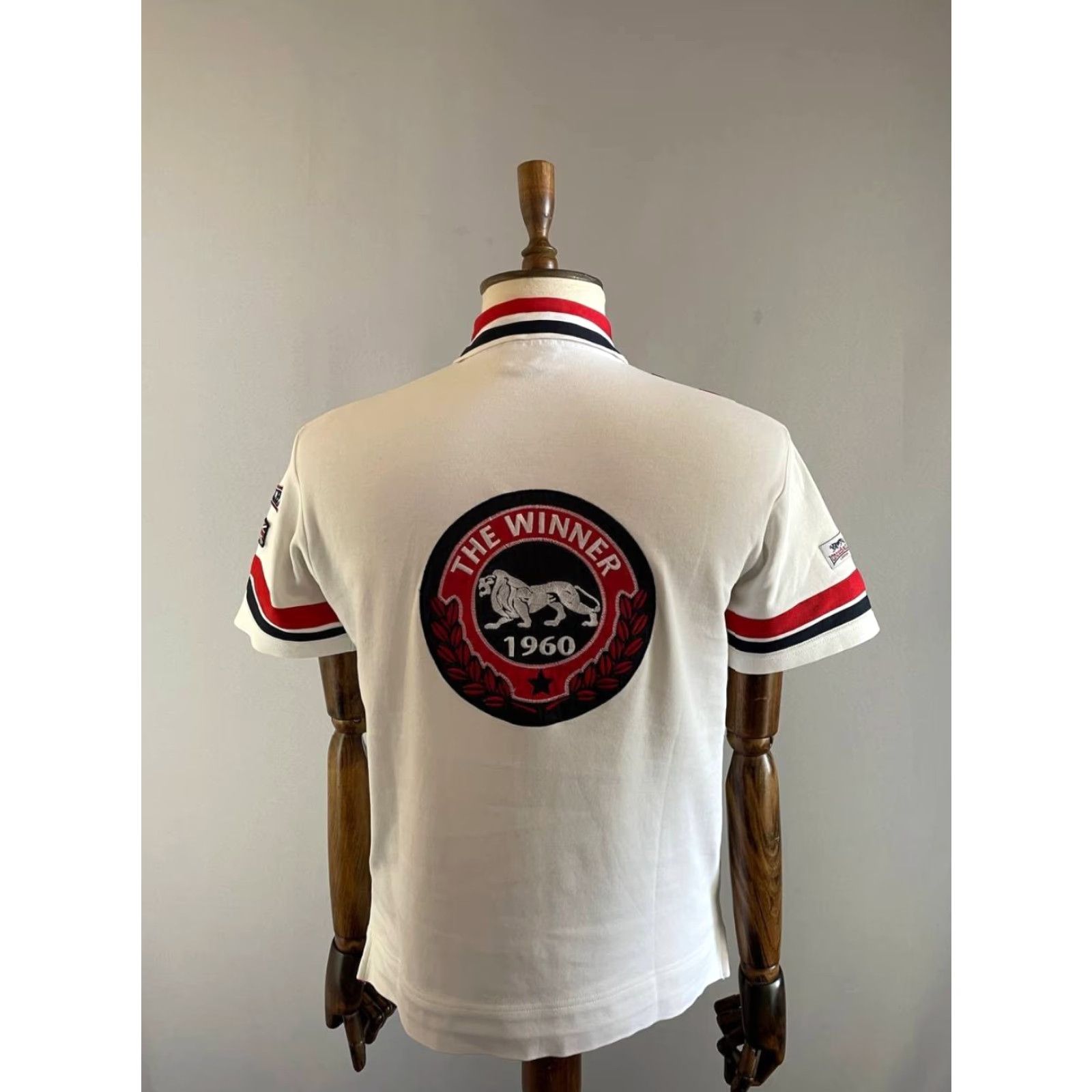 Lonsdale Lonsdale Polo Shirt M White Logo Short Sleeve Shirt Mens Regular Cotton Polo Size US M / EU 48-50 / 2 - 2 Thumbnail