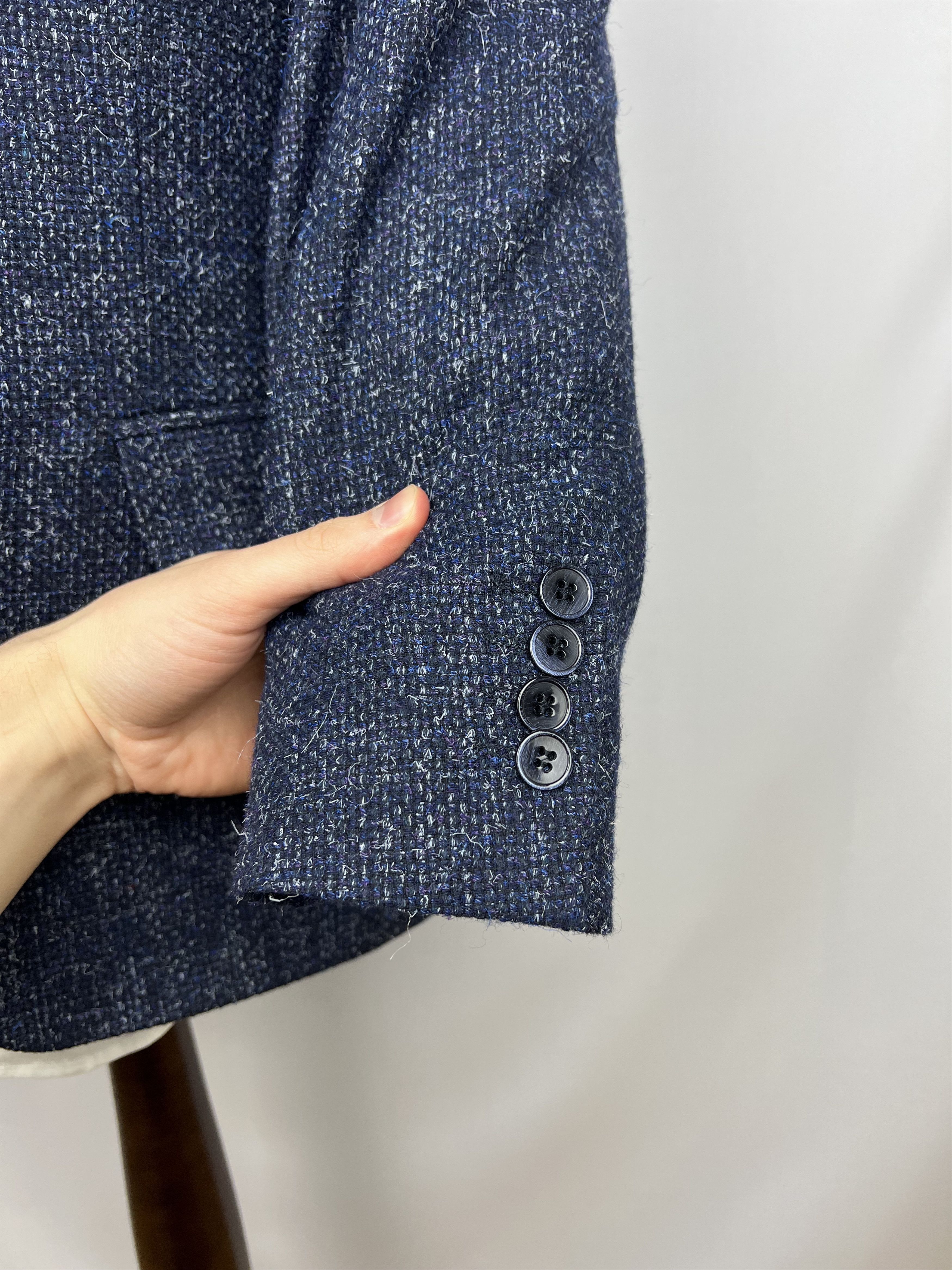 Italic ATERLIER TORINO x Marlane Textured Wool Blend Sport Coat Size 38R - 8 Thumbnail