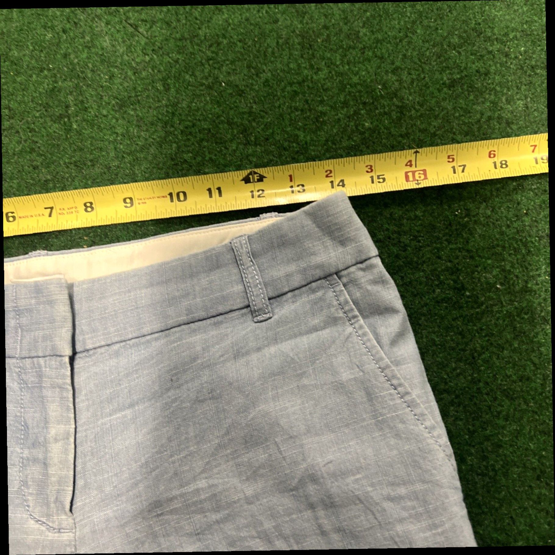 J.Crew J Crew Shorts Womens 2 Blue Chino Casual Zip Fly 3 Inch Inseam Summer Size 26" / US 2 / IT 38 - 7 Thumbnail