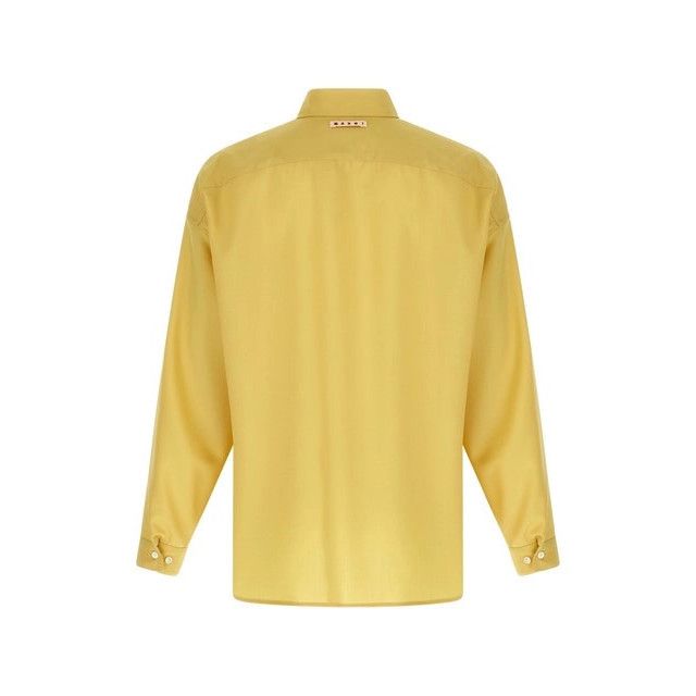 Marni MARNI Yellow Wool Shirt New & Authentic (Men's size:M;) Size US M / EU 48-50 / 2 - 2 Thumbnail