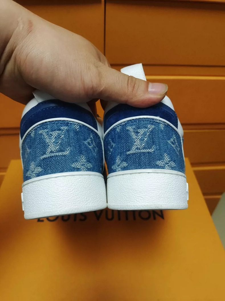Louis Vuitton Louis Vuitton LV Denim Blue Sneakers for Women Size 35-250 Size US 5 / IT 35 - 8 Thumbnail