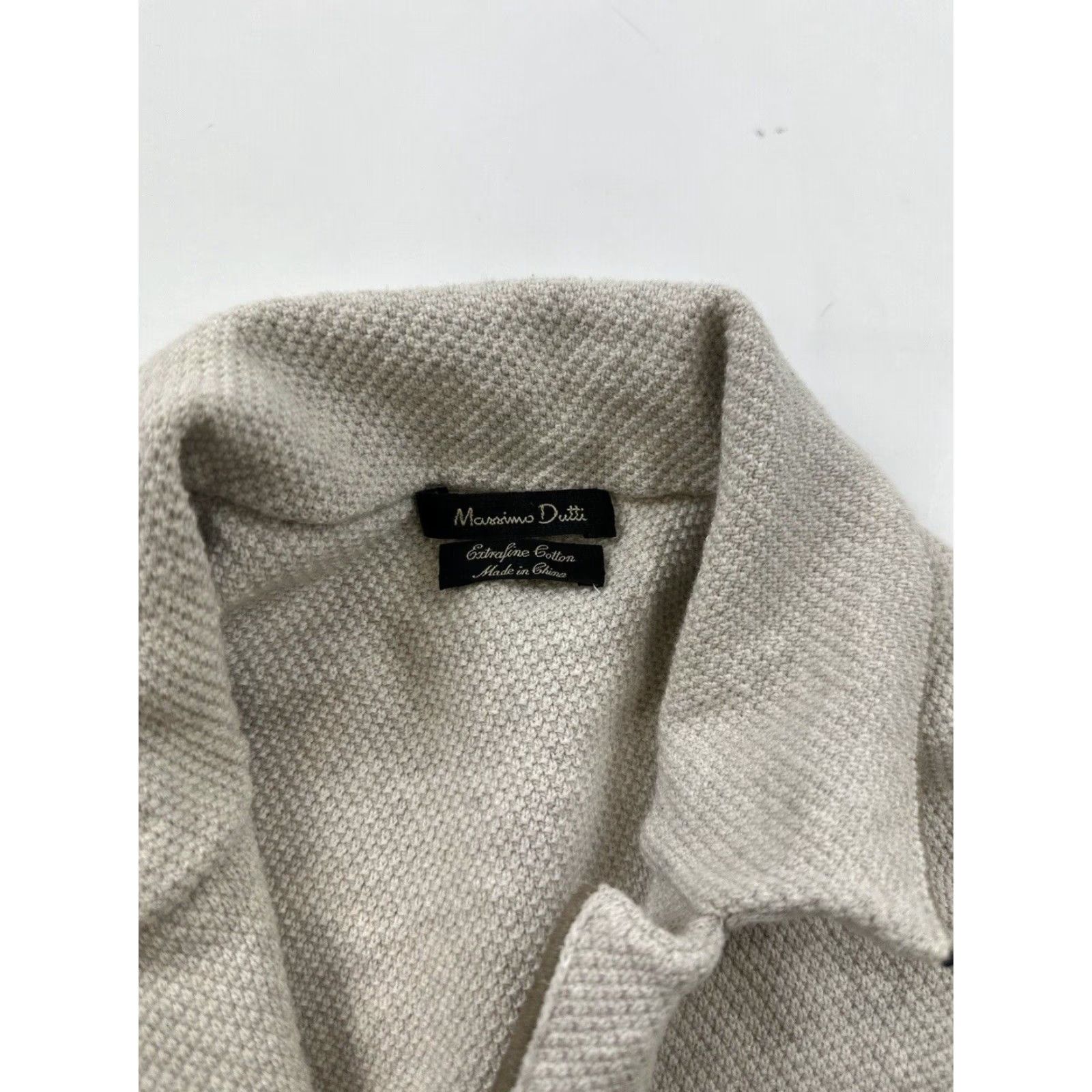 Massimo Dutti Massimo Dutti Blazer Women’s M Medium Beige Sweater Jacket Cotton Size M / US 6-8 / IT 42-44 - 4 Thumbnail