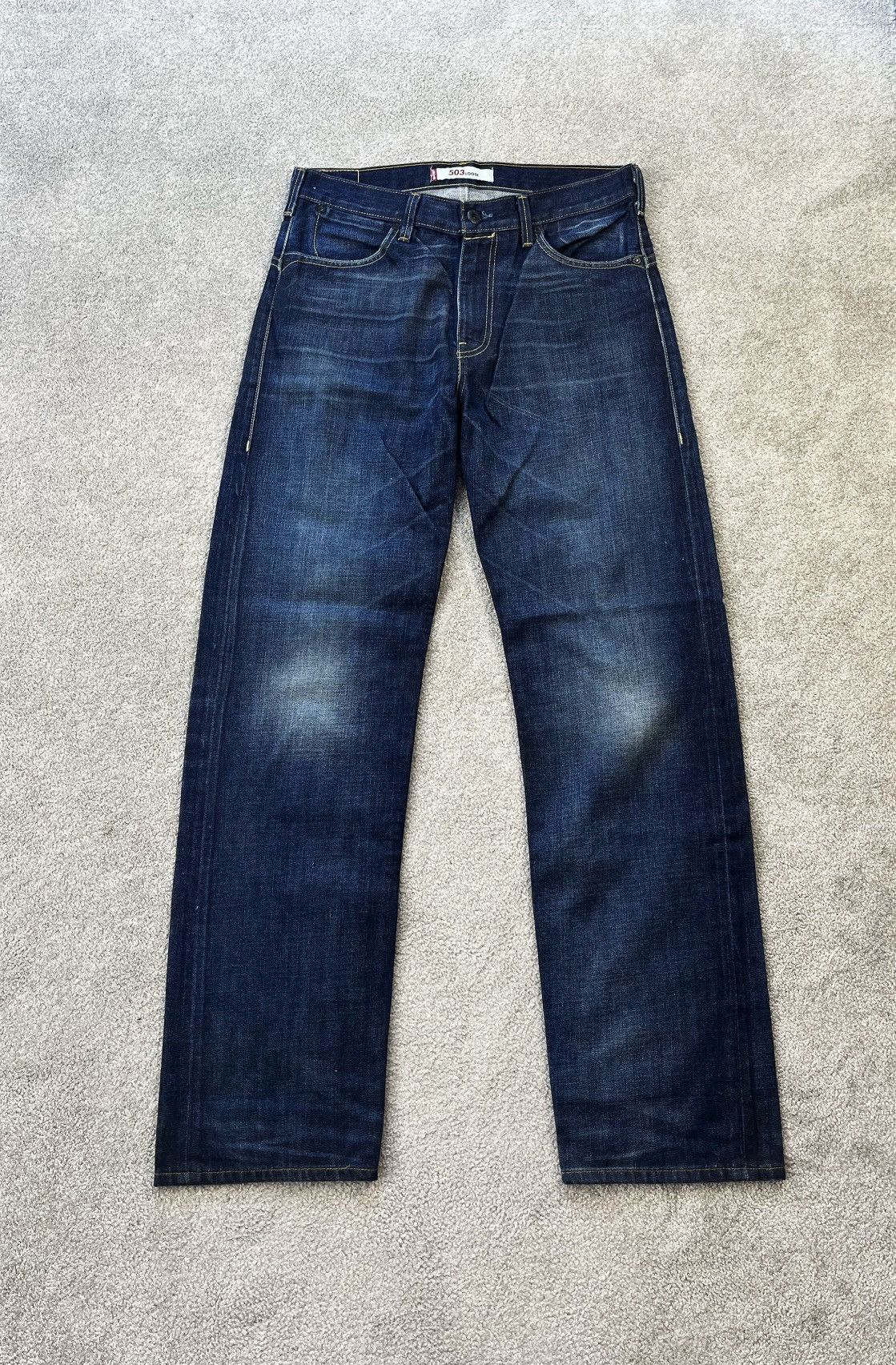 Levi 503 cinch back jeans best sale