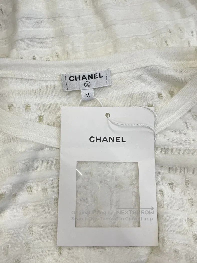 Chanel Chanel 21C White CC Logo Short Sleeve T. Size US M / EU 48-50 / 2 - 5 Thumbnail