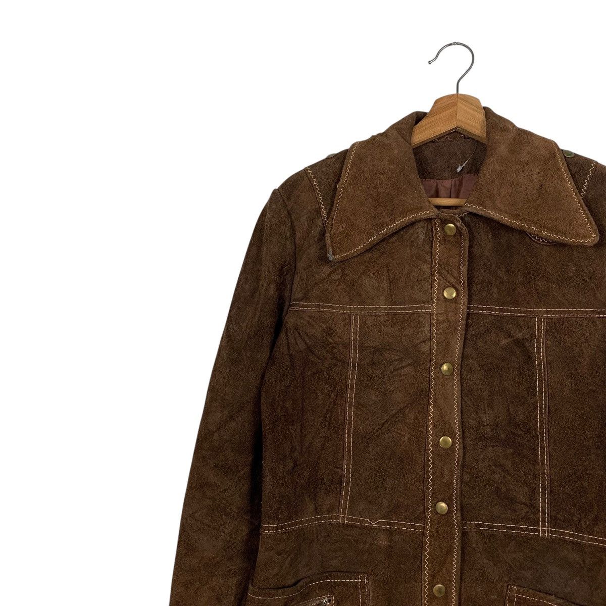 Japanese Brand Vintage Japanese Brand Leather Parka Jacket Size S / US 4 / IT 40 - 6 Thumbnail