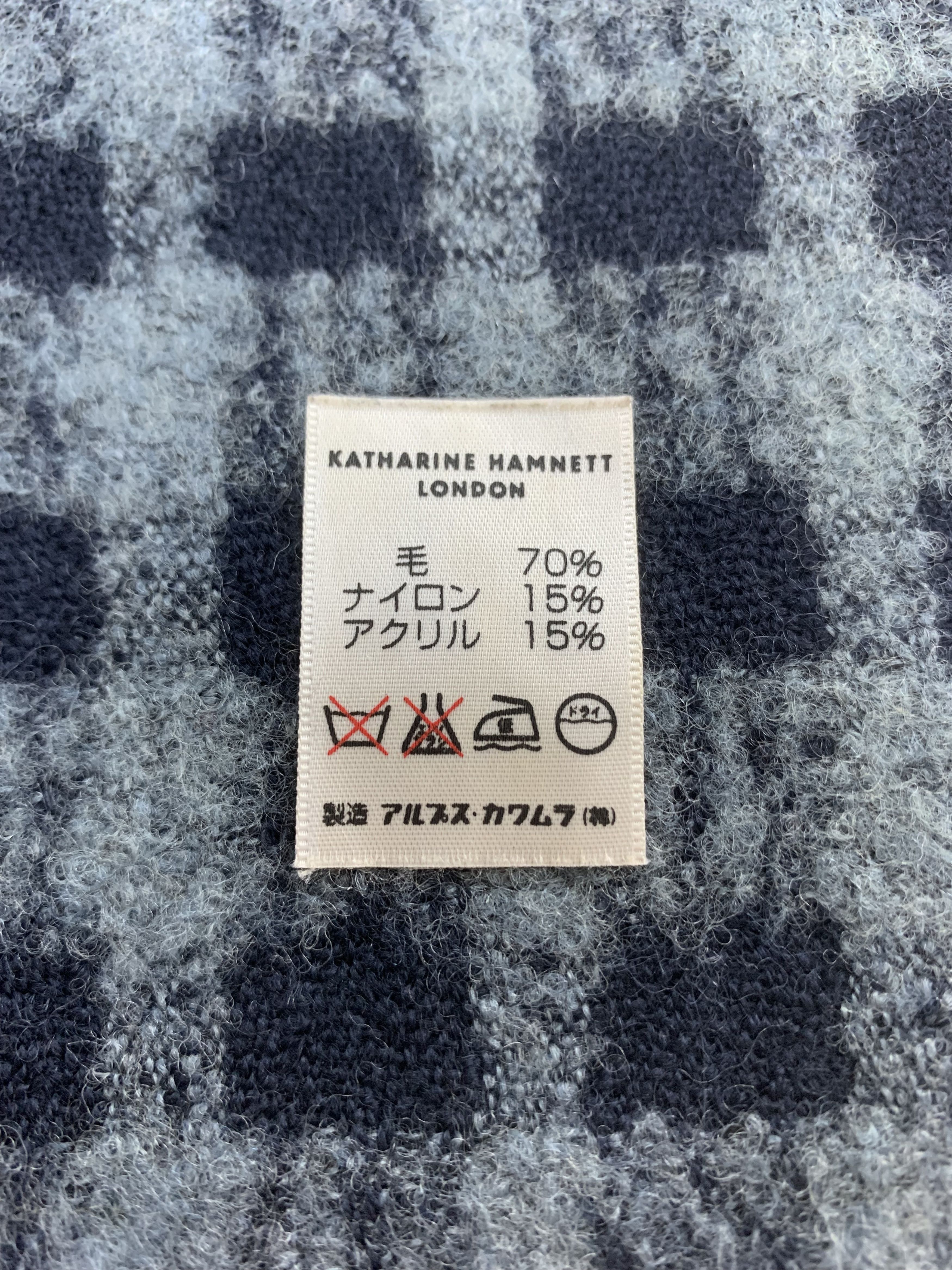 Katharine Hamnett London Katharine Hamnett Scarf Wool Muffler Neck Wrap BL3182 Size ONE SIZE - 5 Thumbnail