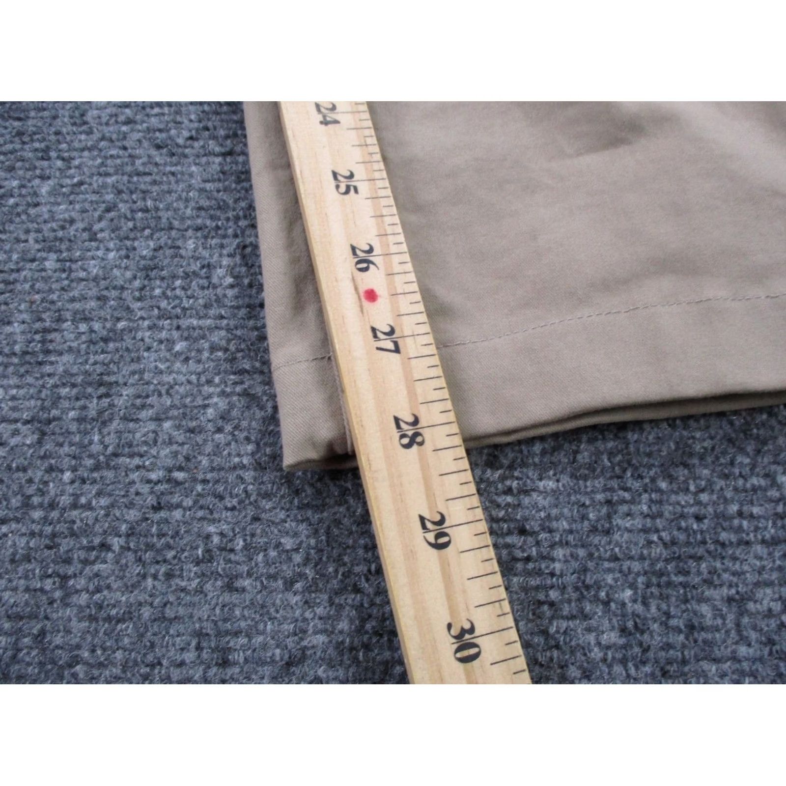 Flint And Tinder Flint and Tinder Pants Mens 30 X 30 Beige Straight Tapered Fit Business Khaki Pants Size US 30 / EU 46 - 4 Thumbnail